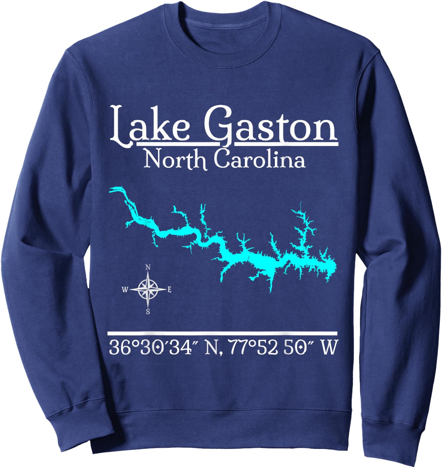 Lake Gaston - North Carolina Sweatshirt - Sweatshirt | Navy