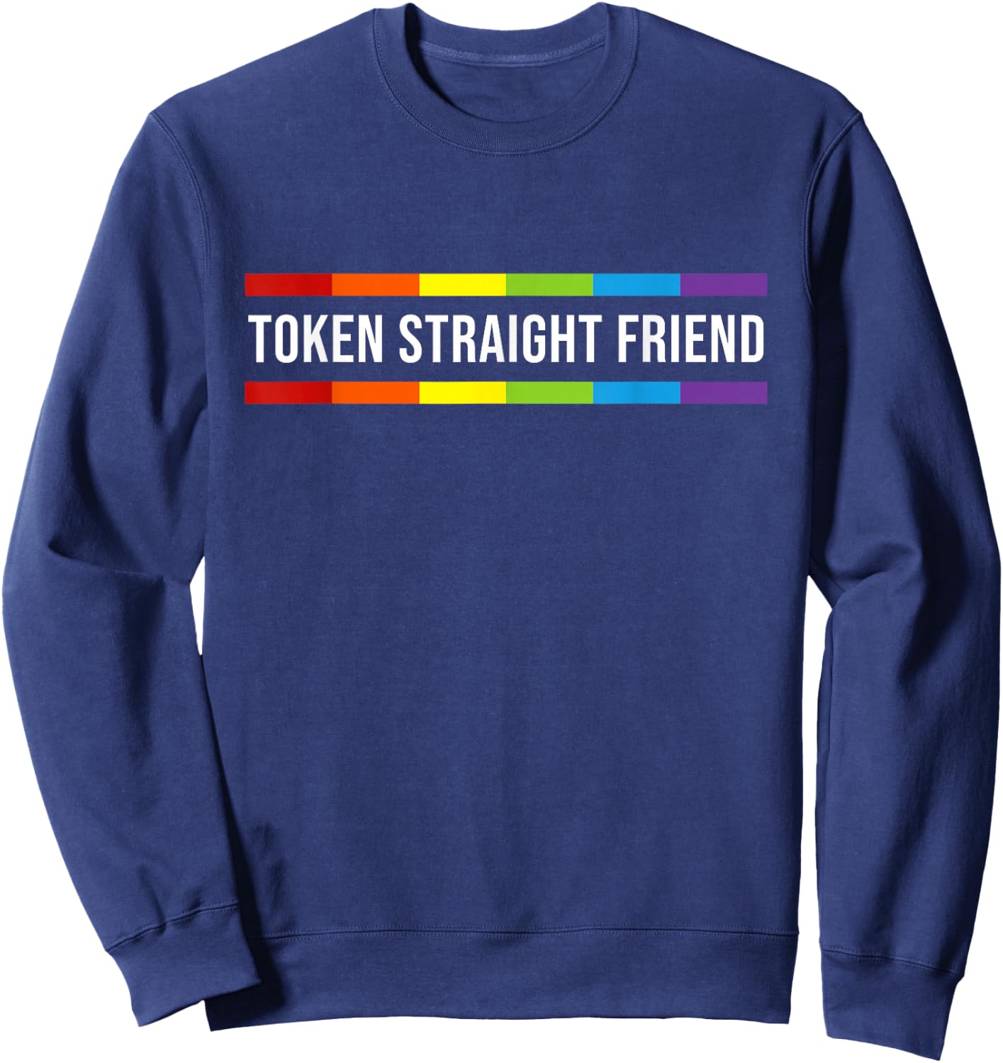 Token Straight Friend Sweatshirt - Sweatshirt | Navy