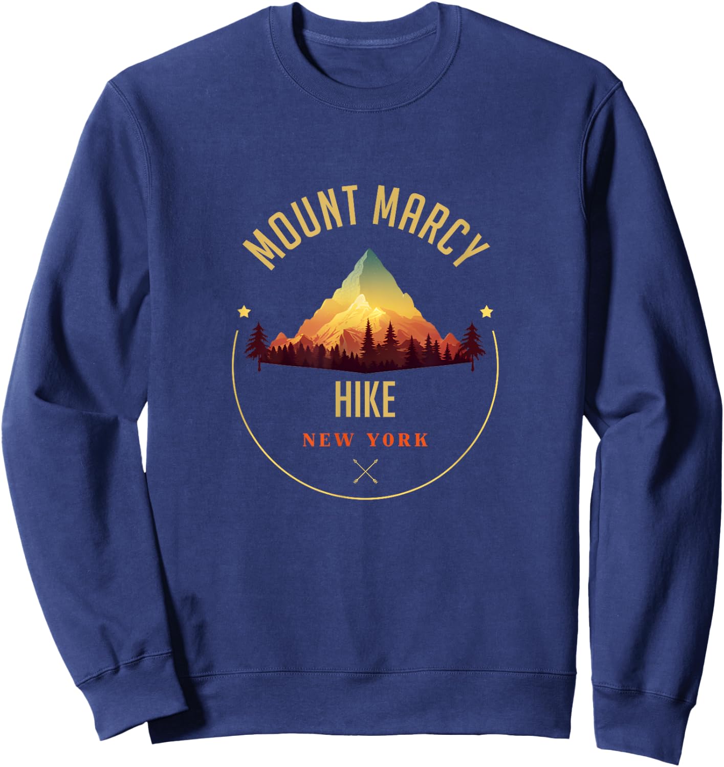 Mount Marcy Souvenir Apparel - Mount Marcy Hiking Sweatshirt - Sweatshirt | Navy