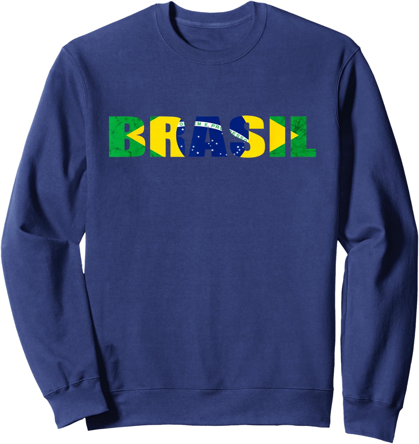Brasil Brazilian Flag Brazilian Roots Brazilian Pride Brazil Sweatshirt - Sweatshirt | Navy