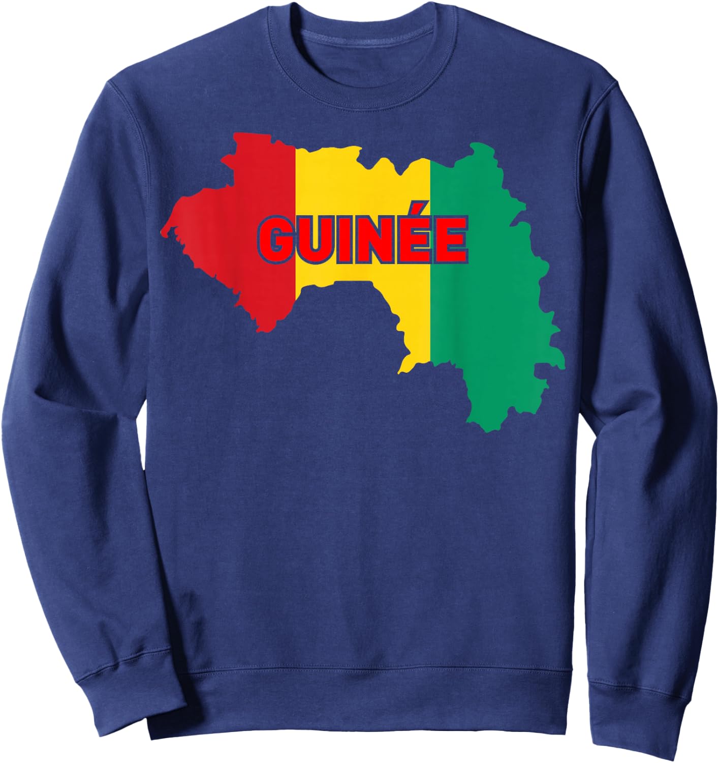 Proud Family and Patriotic Flag of Country Guinée Sweatshirt - Sweatshirt | Navy