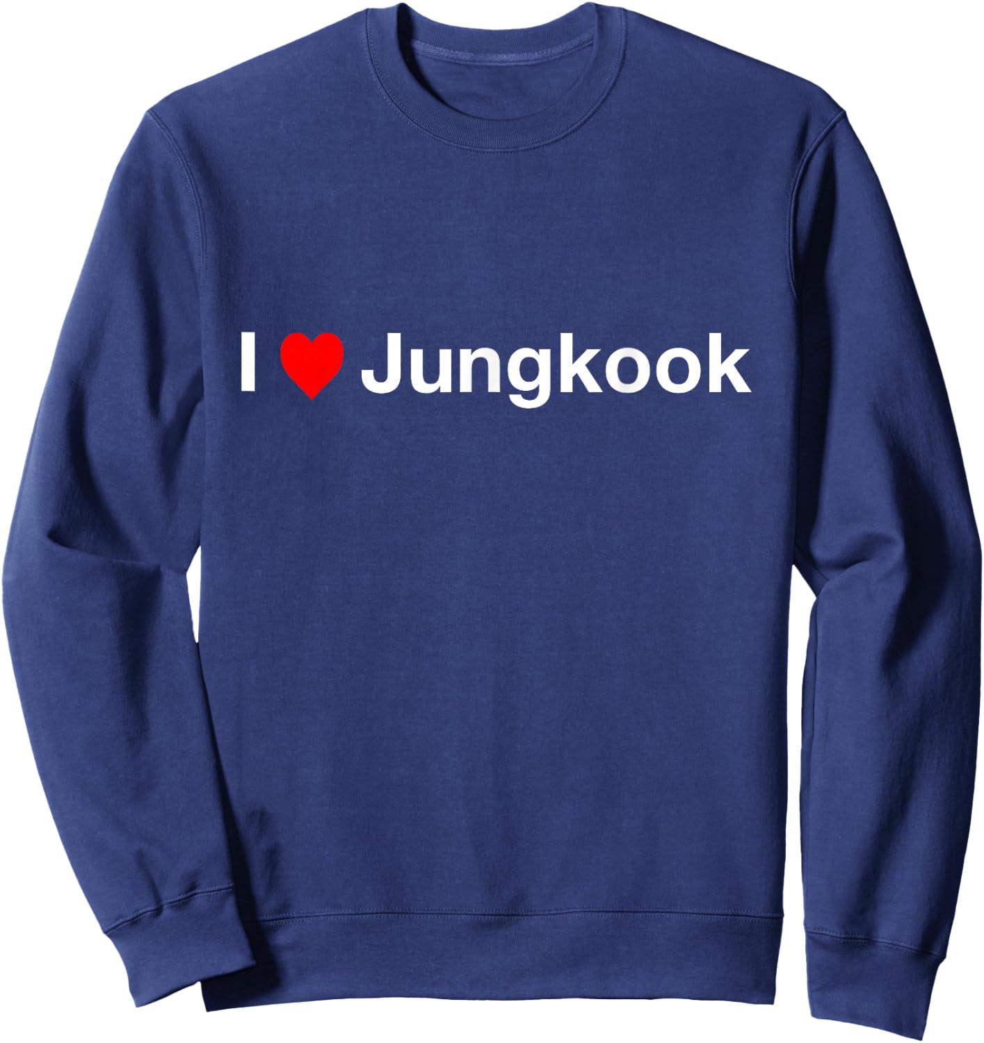 I Heart Jungkook Sweatshirt - Sweatshirt | Navy