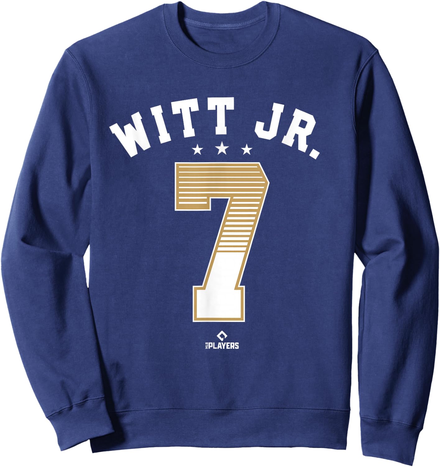 Bobby Witt Jr 7 Kansas City MLBPA Sweatshirt - Sweatshirt | Navy