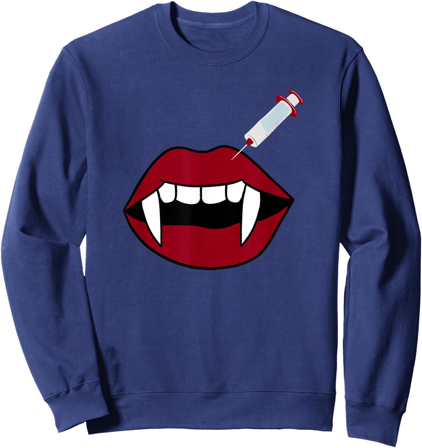 Cute Botox Lip Filler Nurse Injector Esthetician Halloween Sweatshirt - Sweatshirt | Navy
