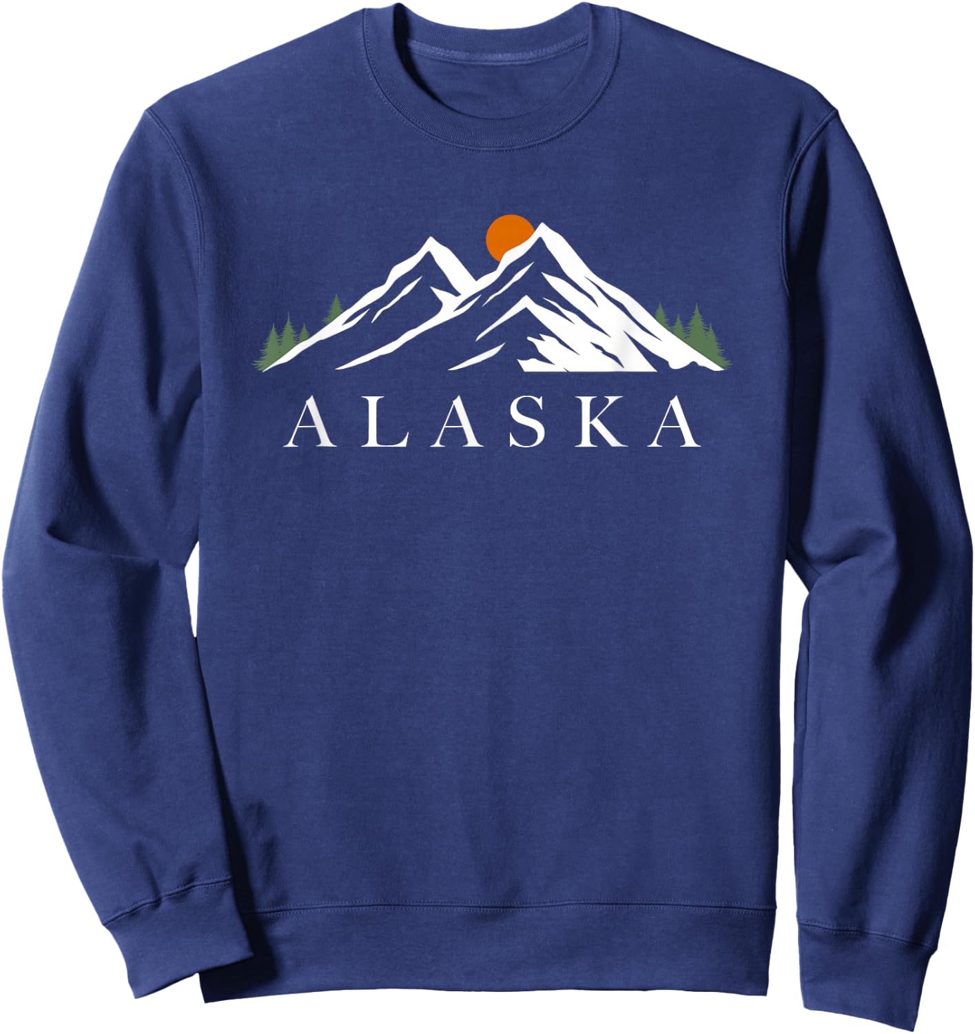 Mountains of Alaska Sweatshirt - Sweatshirt | Navy