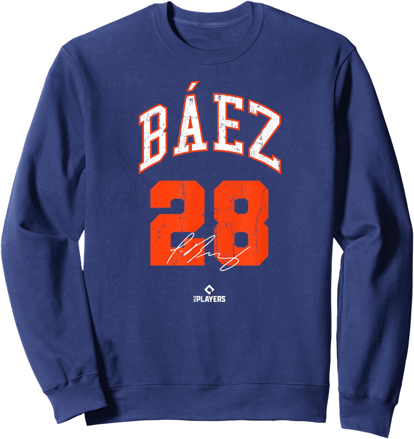 Javier Baez MLBPA New York Baseball Player El Mago Sweatshirt - Sweatshirt | Navy