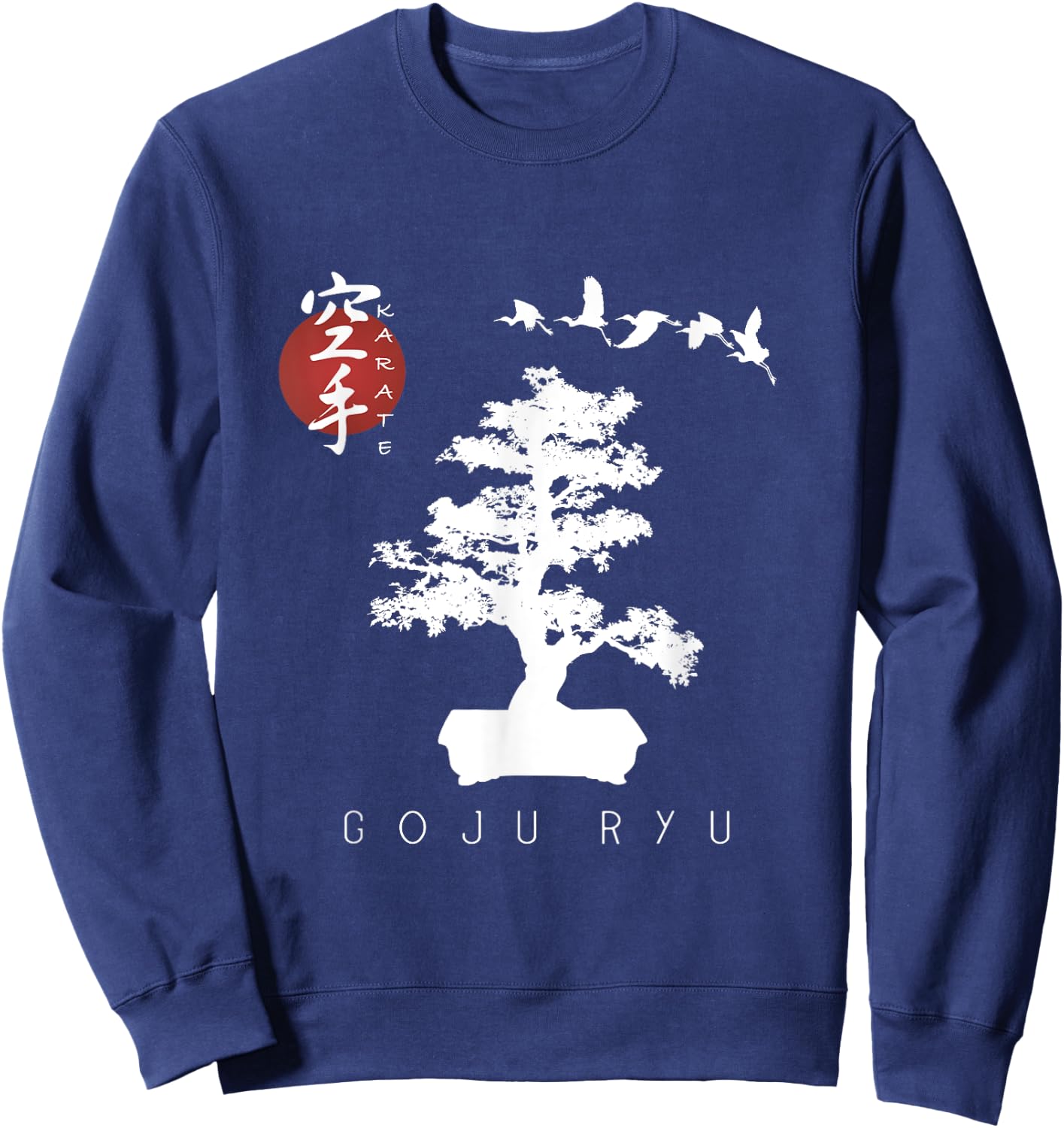 Goju Ryu Karate Uniform / Goju Ryu Uniform / Bonsai Tree Sweatshirt - Sweatshirt | Navy