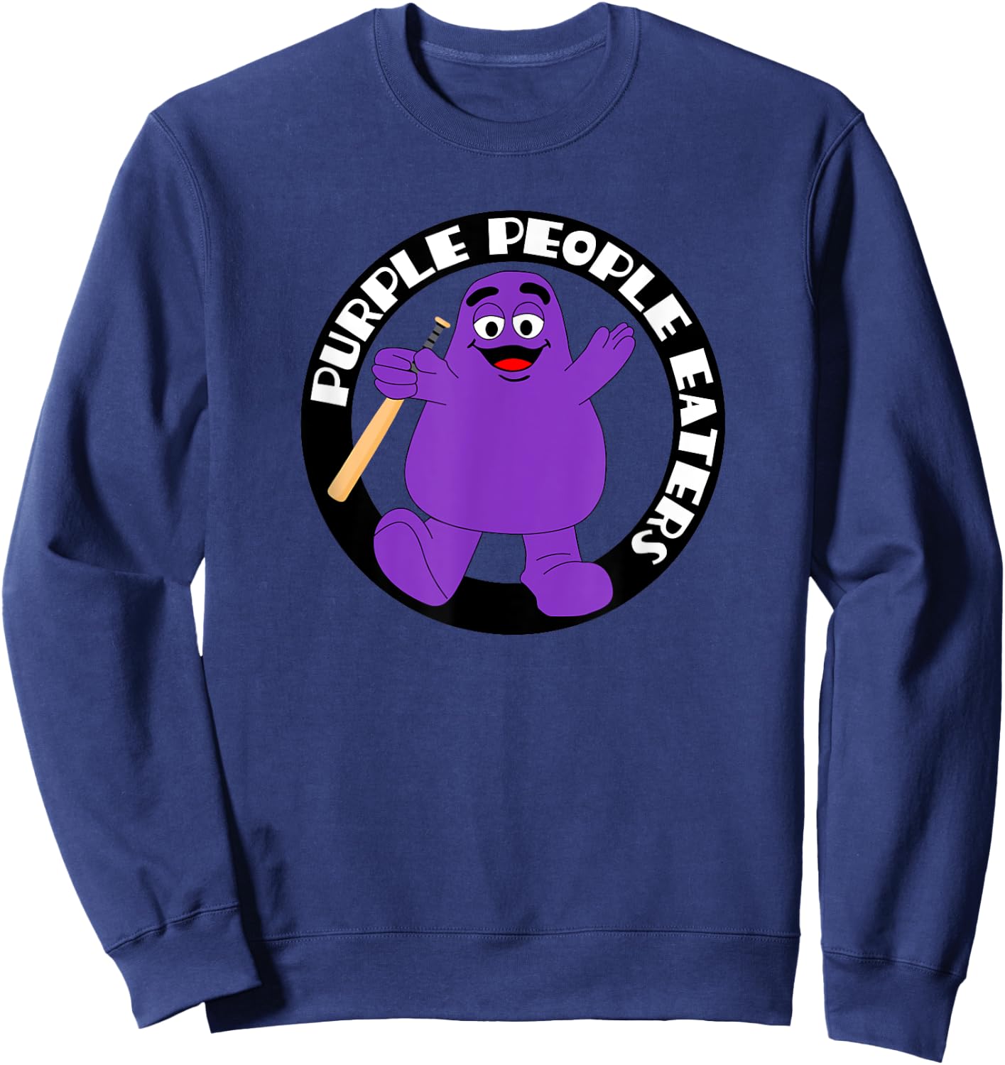 Purple People Eaters Softball Team - Denver Church Merch Sweatshirt - Sweatshirt | Navy