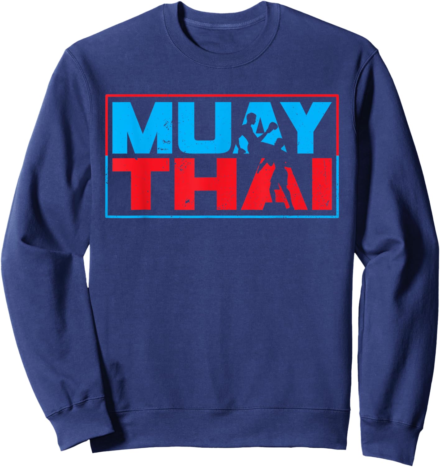 Muay Thai Fighter Boxing Martial Arts Hobby Sweatshirt - Sweatshirt | Navy