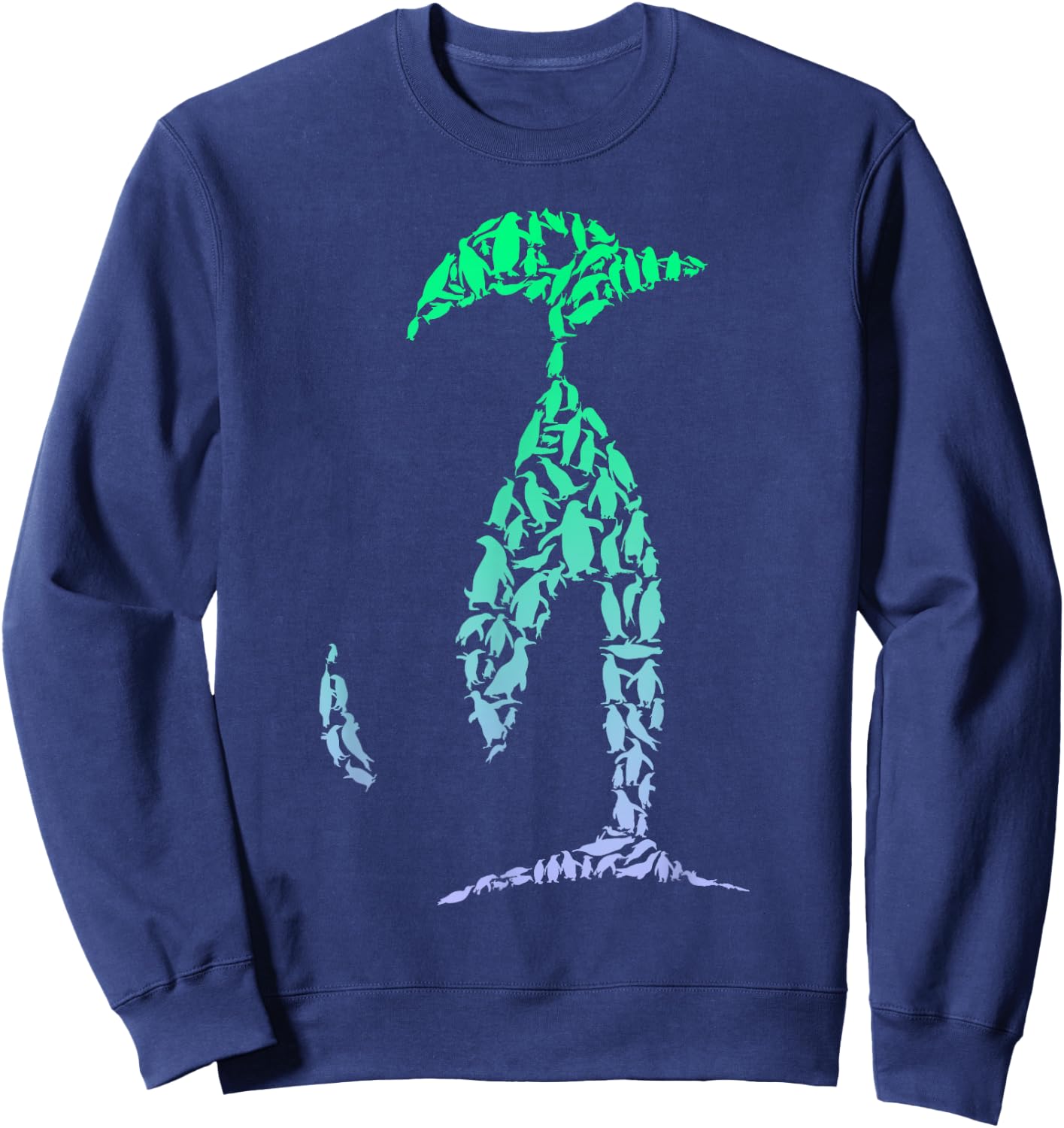 Boys Penguin Shirts Silhouette Penguins | Boys Penguin Sweatshirt - Sweatshirt | Navy