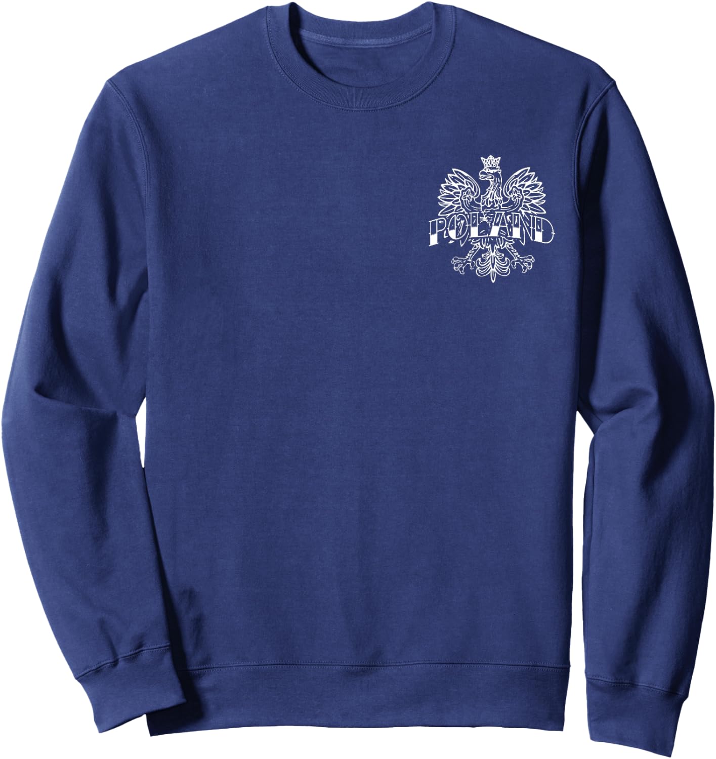 Poland White Eagle Poland Retro Style Sweatshirt - Sweatshirt | Navy