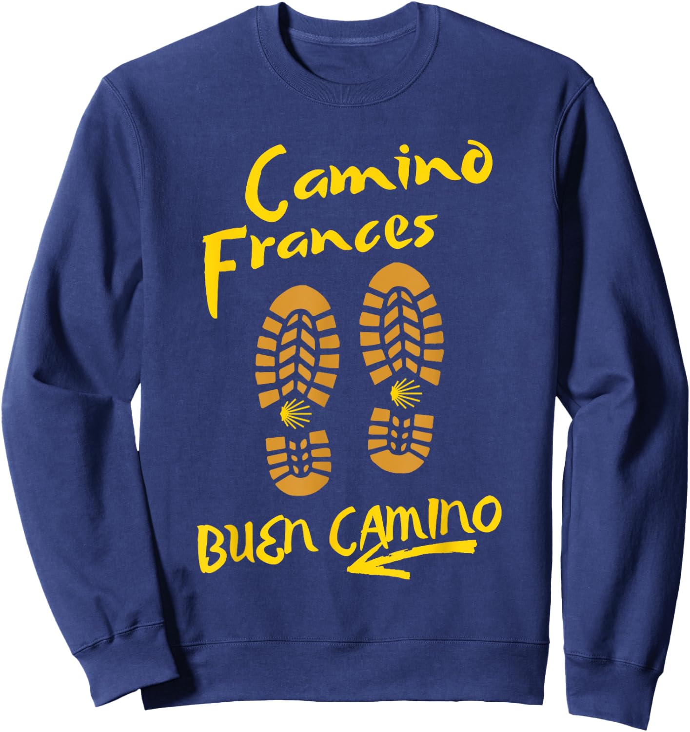 CAMINO FRANCES, BUEN CAMINO, Hiking Boots Sweatshirt - Sweatshirt | Navy
