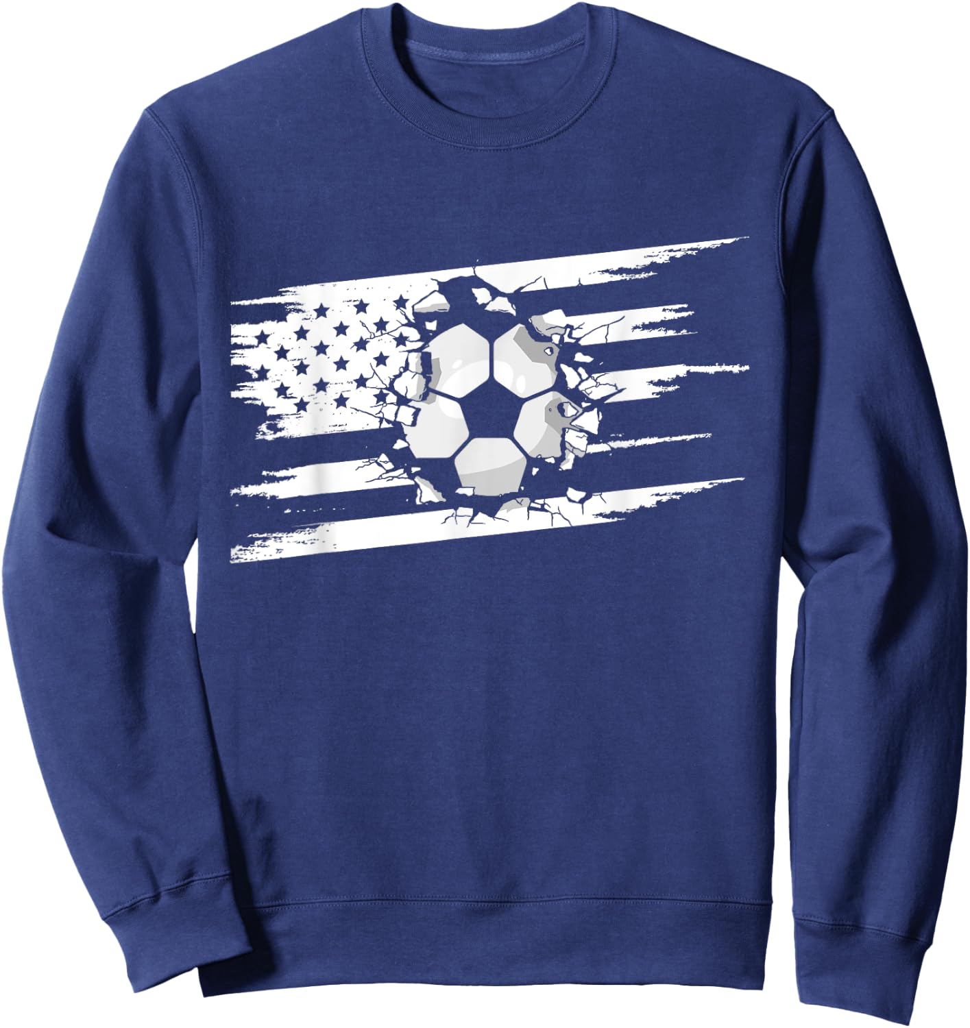 American Flag Soccer Apparel - Soccer Sweatshirt - Sweatshirt | Navy