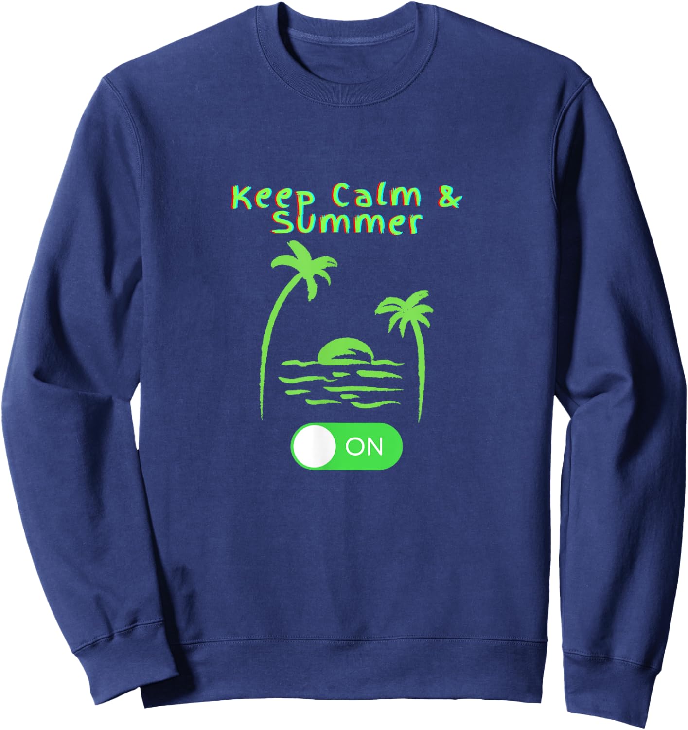 Keep Calm Summer on Women Kids Sweatshirt - Sweatshirt | Navy