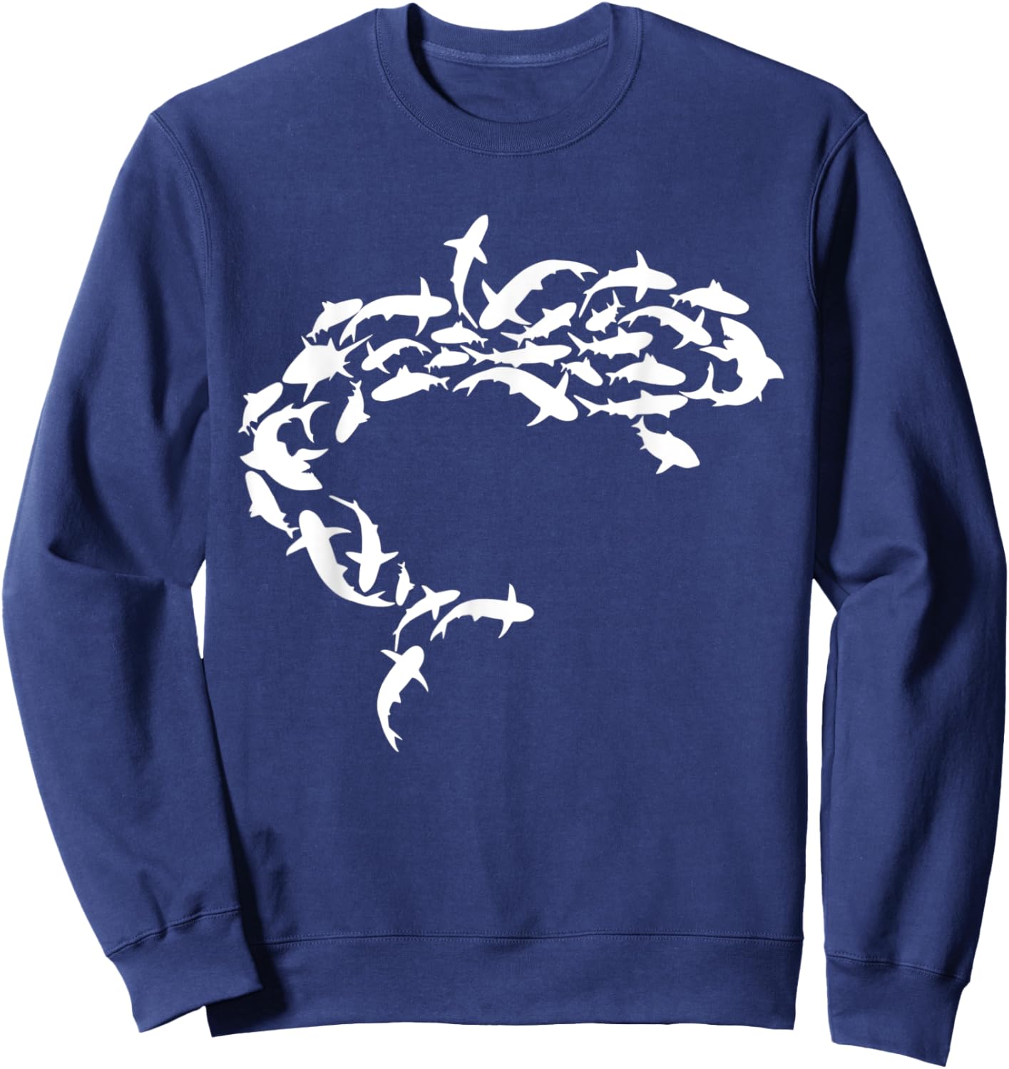 Great White Shark Lover Marine Biology Animal Science Ocean Sweatshirt - Sweatshirt | Navy