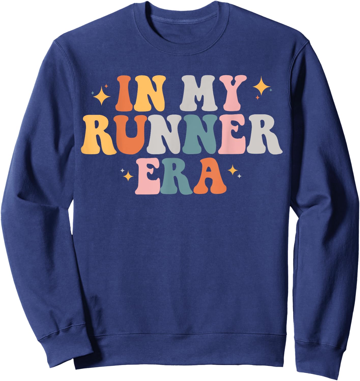 In My Runner Era Funny Running Marathon Fitness Running Mom Sweatshirt - Sweatshirt | Navy