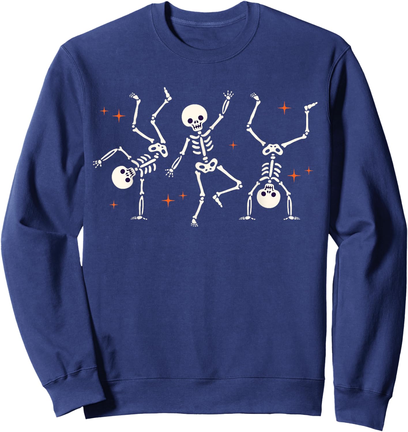 Dancing Skeletons Dance Challenge Halloween Scary Boys Girls Sweatshirt - Sweatshirt | Navy