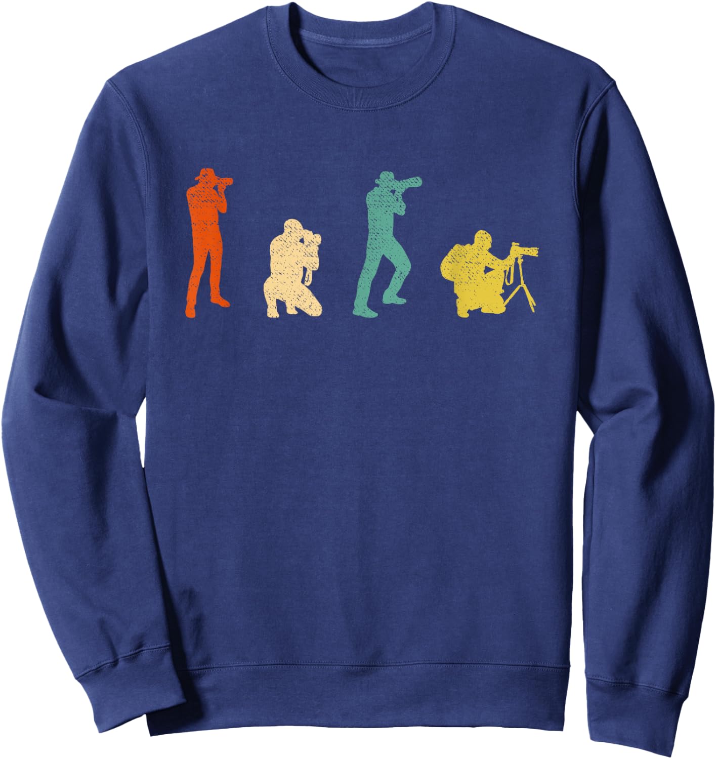 Vintage Photo Camera Photogrpaher Graphic Design Photography Sweatshirt - Sweatshirt | Navy