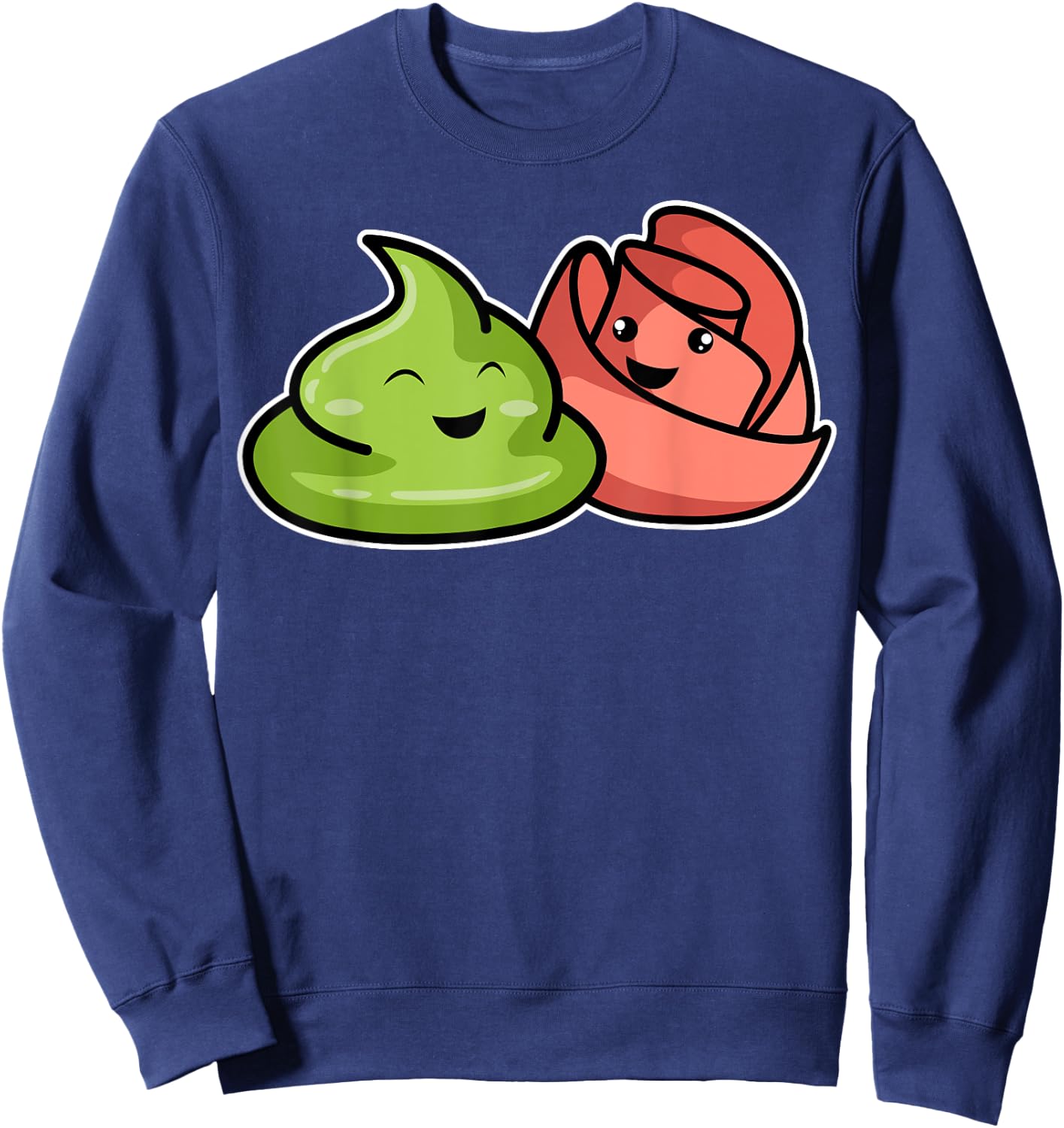 Wasabi Ginger Japanese Horseradish Spicy Paste Condiments Sweatshirt - Sweatshirt | Navy
