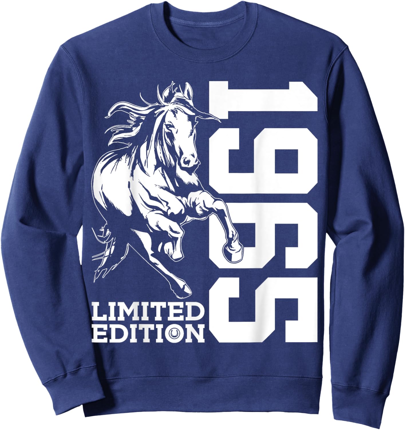 Riding 60th Birthday Horse Limited Edition 1965 Rider Sweatshirt - Sweatshirt | Navy