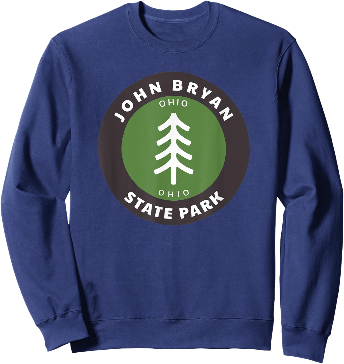 John Bryan State Park Ohio OH Tree Outdoors Forest Sweatshirt - Sweatshirt | Navy