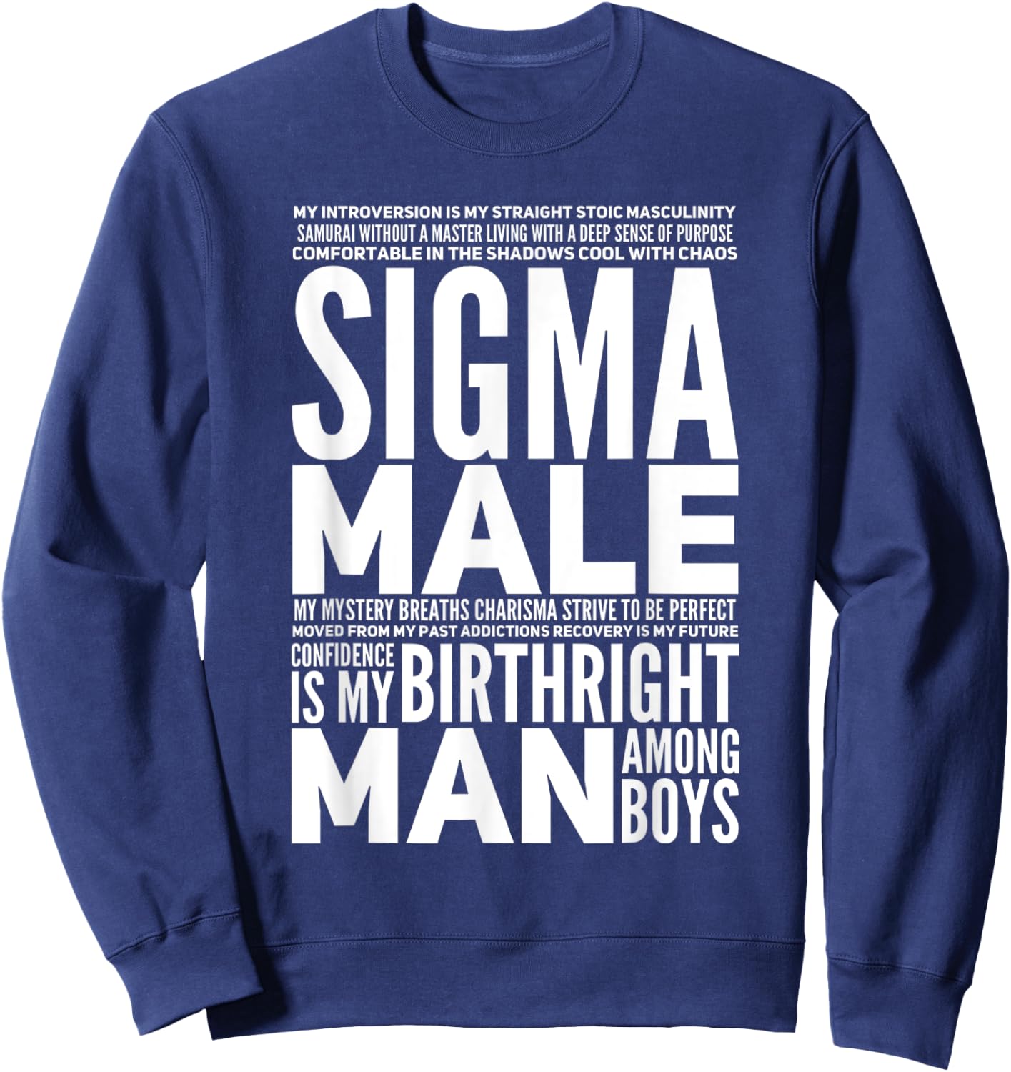 Sigma Male Sweatshirt - Sweatshirt | Navy