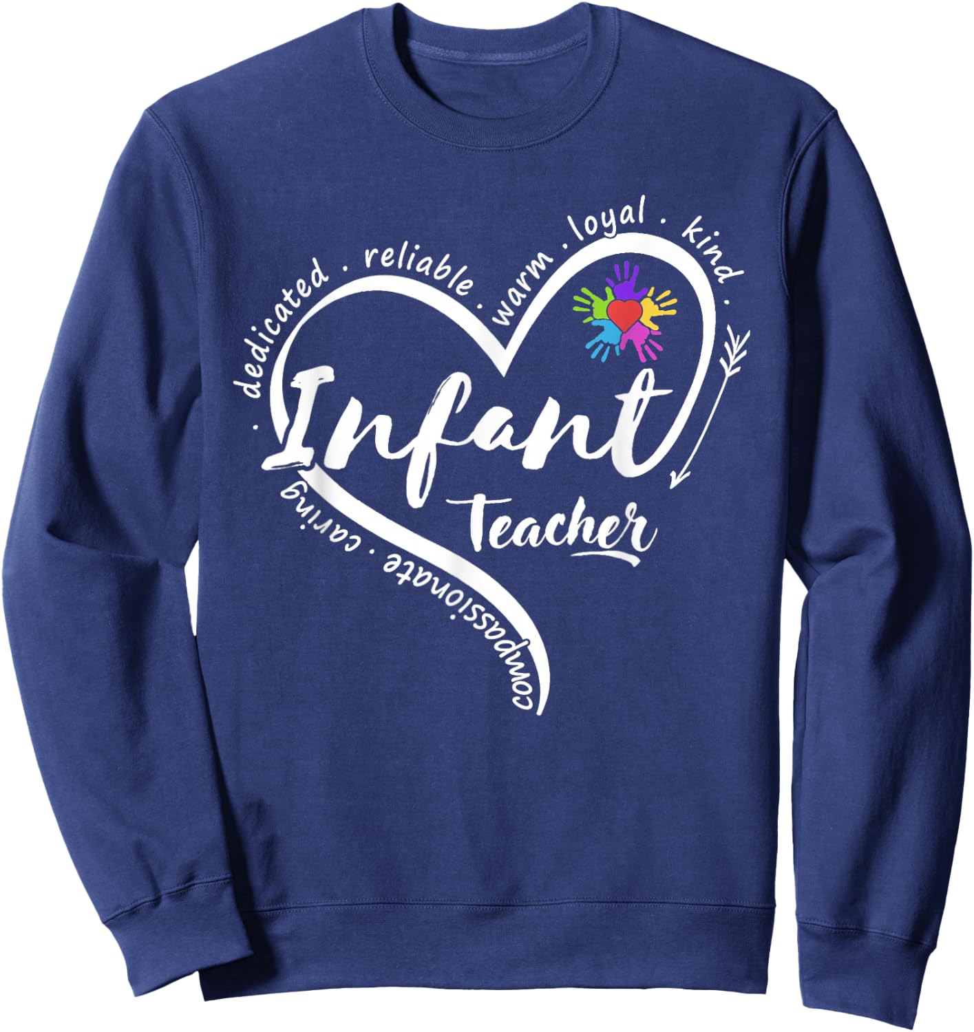 Infant Teacher Back to School Infant Daycare Teacher Sweatshirt - Sweatshirt | Navy