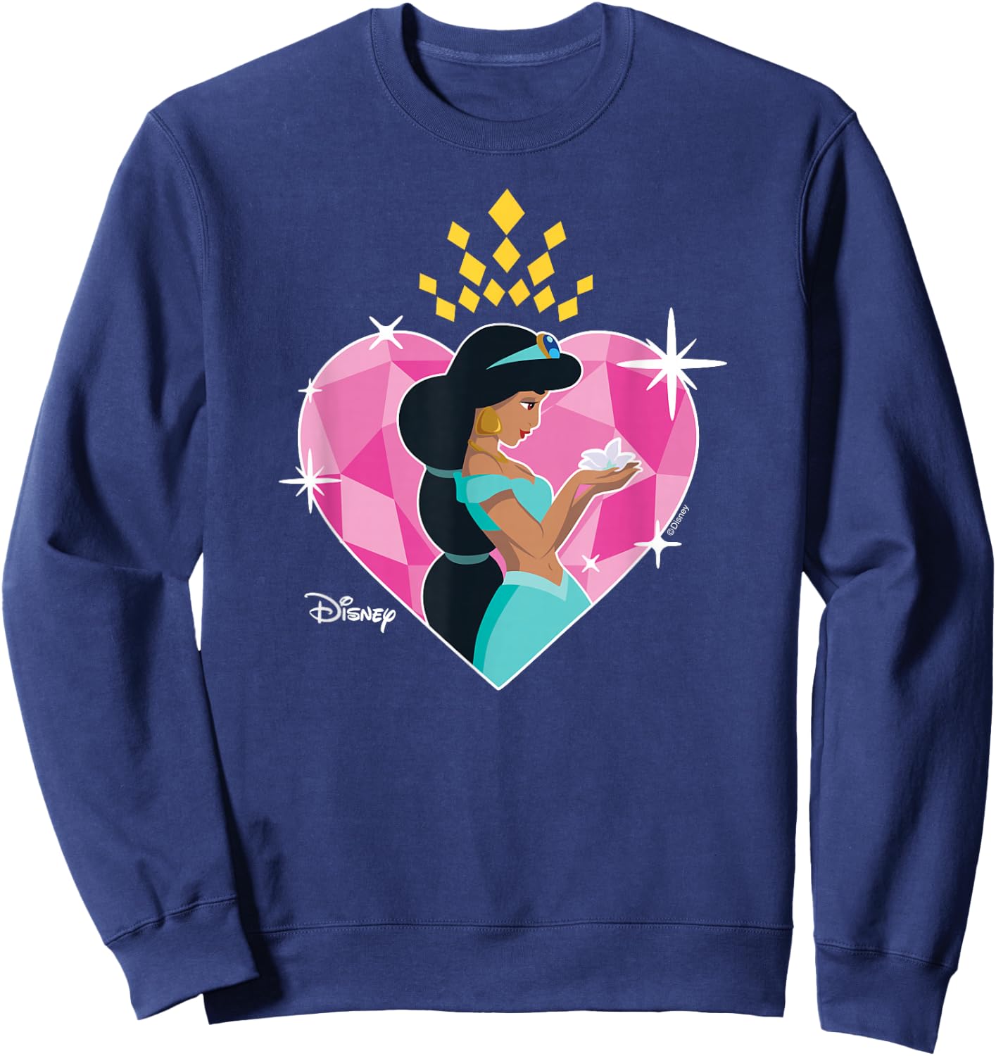 Disney Princess - Jasmine Heart Sweatshirt - Sweatshirt | Navy