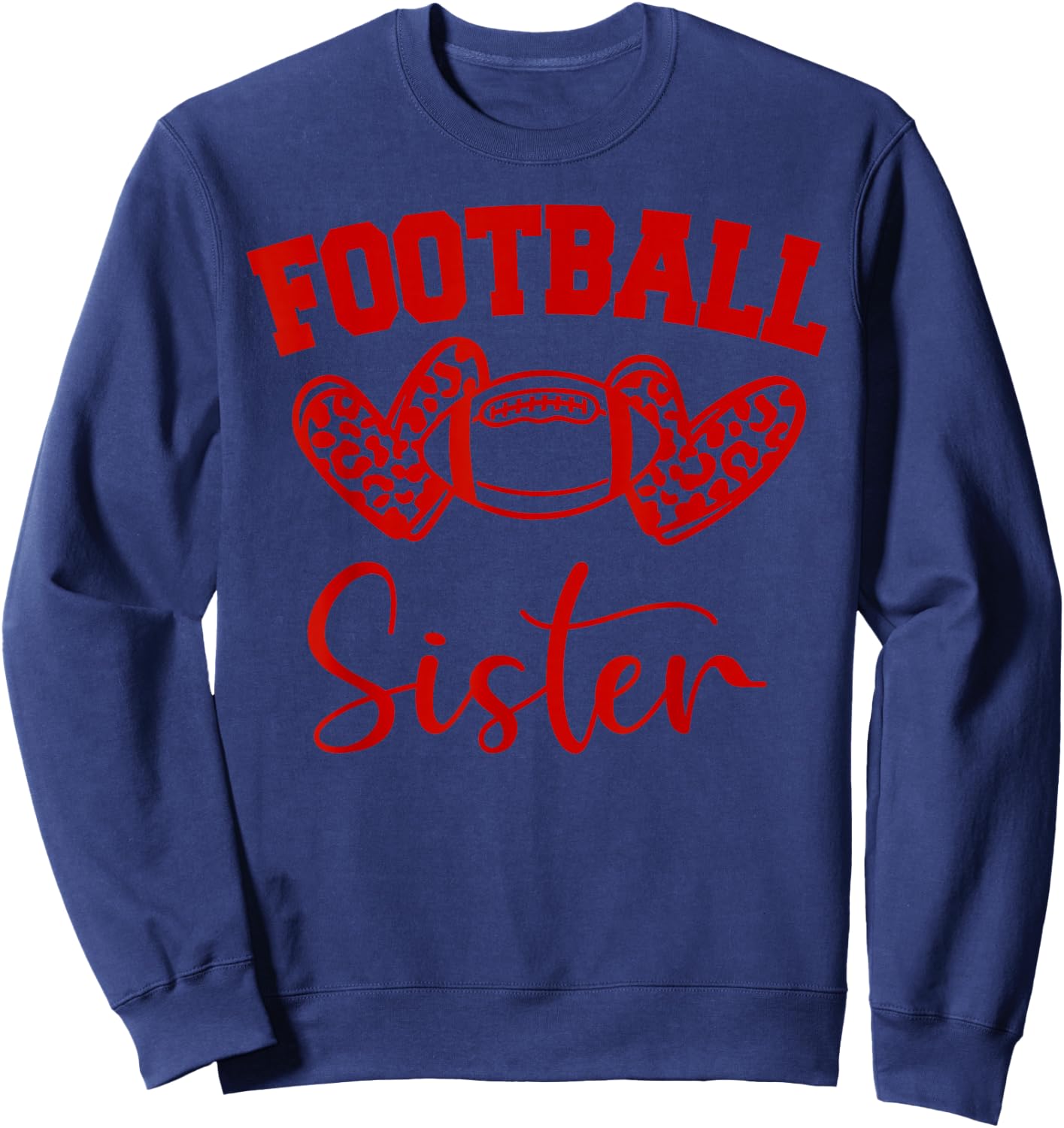 American Football Sister Football Family Matching Sweatshirt - Sweatshirt | Navy