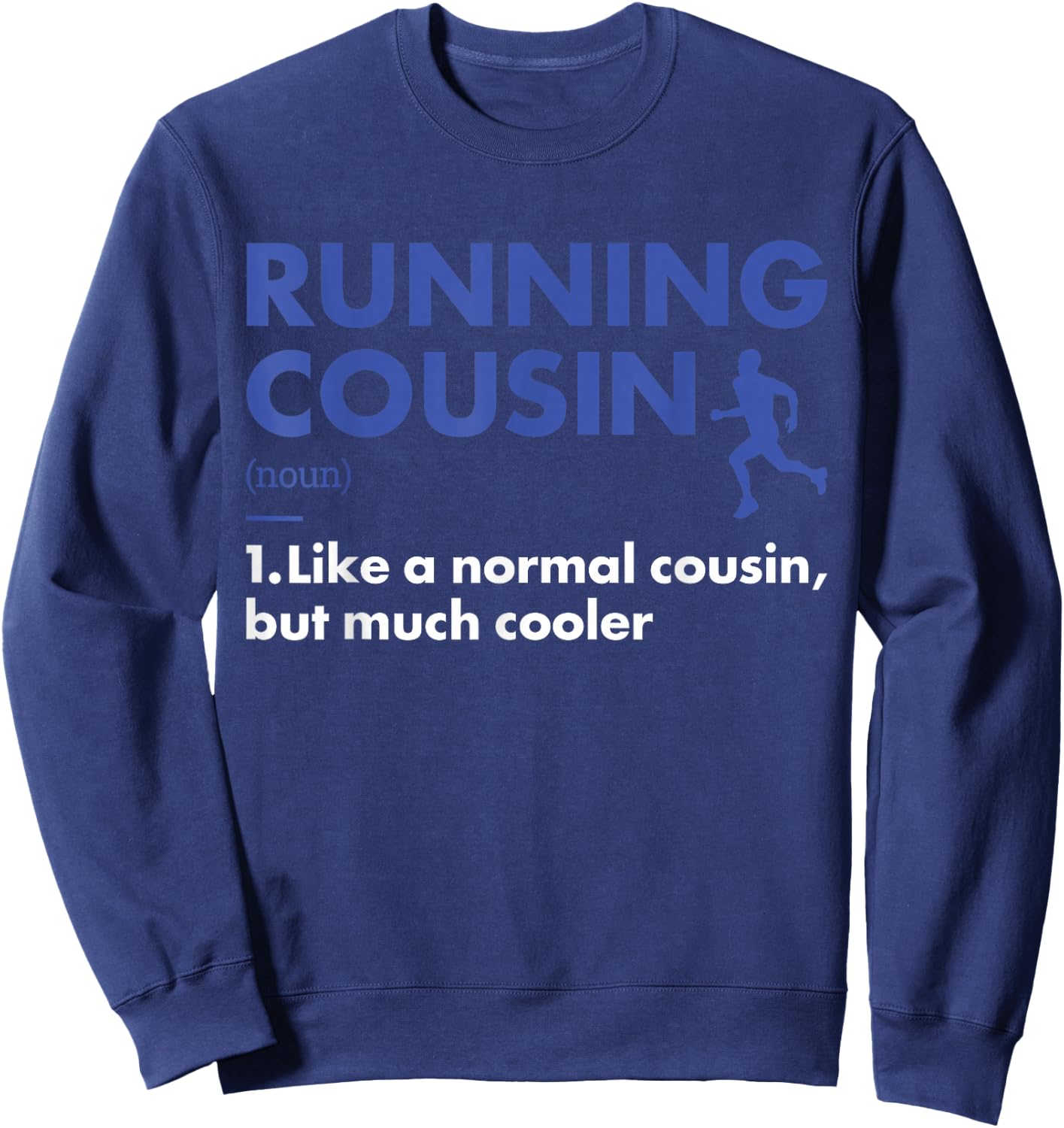 Sport Cousin Definition Running Sweatshirt - Sweatshirt | Navy