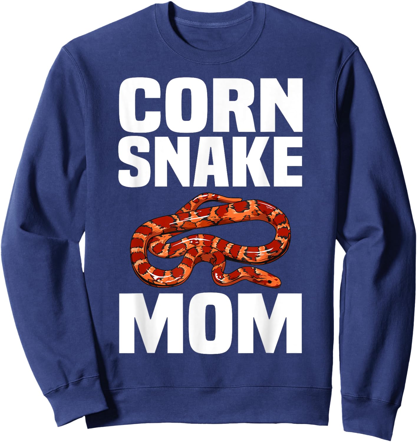Cool Corn Snake Mom Mother Snake Lover Herpetology Sweatshirt - Sweatshirt | Navy