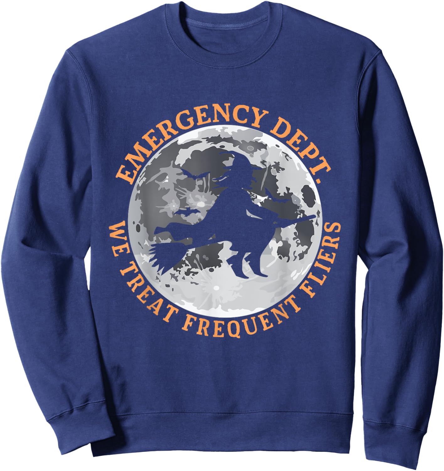 ER Nurse Halloween Emergency Room Dept Nurse Tech ED Rn Fall Sweatshirt - Sweatshirt | Navy