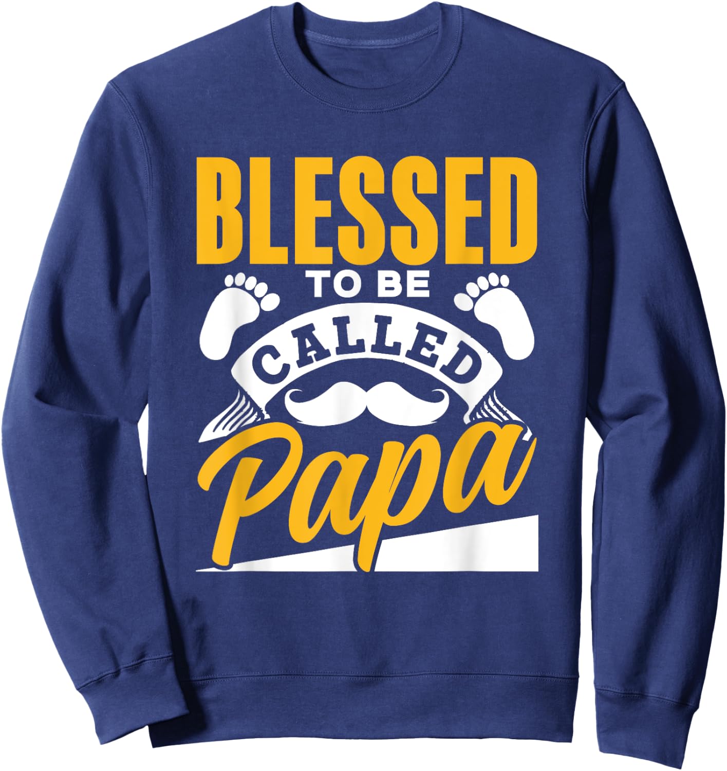 Blessed To Be Called Papa Dad Father's Day Father Daddy Sweatshirt - Sweatshirt | Navy