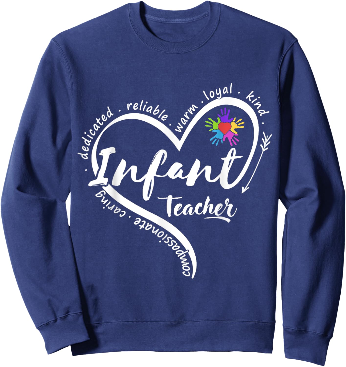 Infant Teacher Back to School Infant Daycare Teacher Sweatshirt - Sweatshirt | Navy
