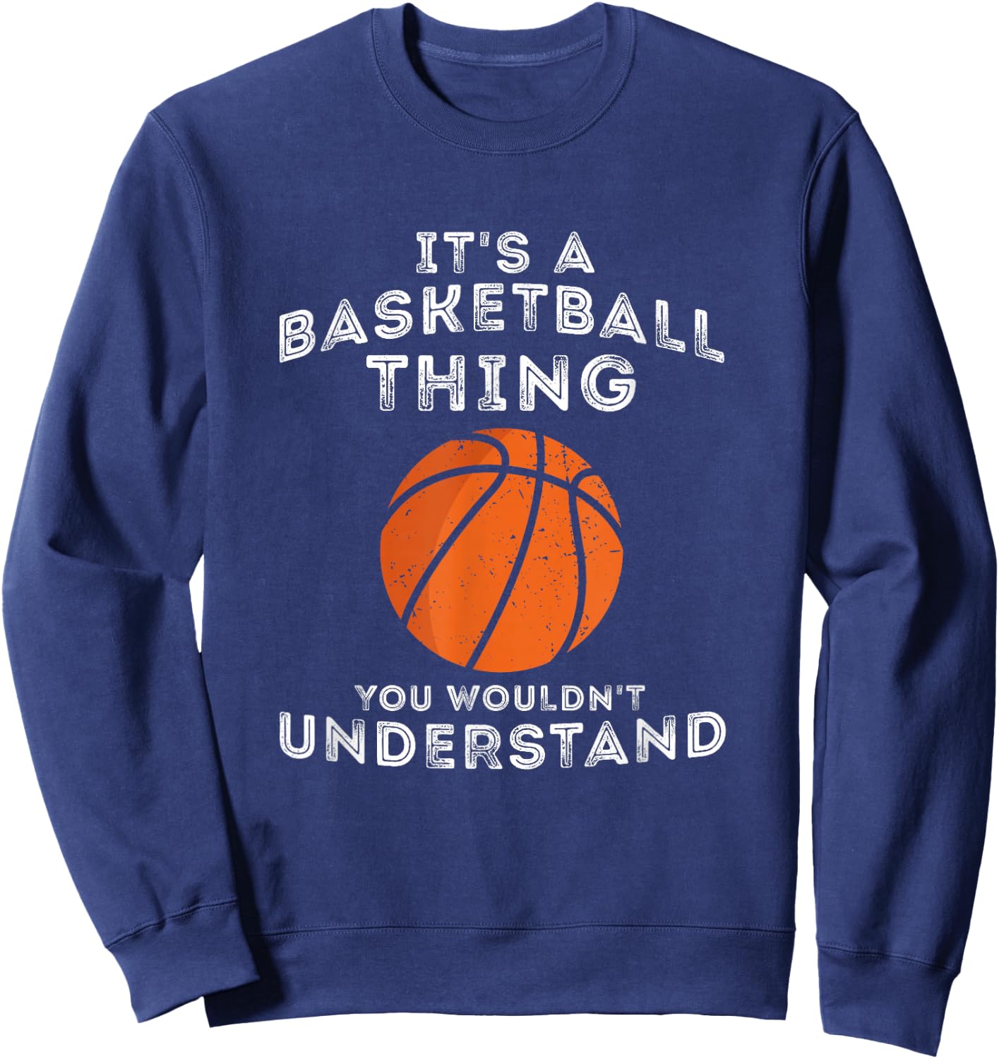 Basketball Player & Team Sweatshirt - Sweatshirt | Navy