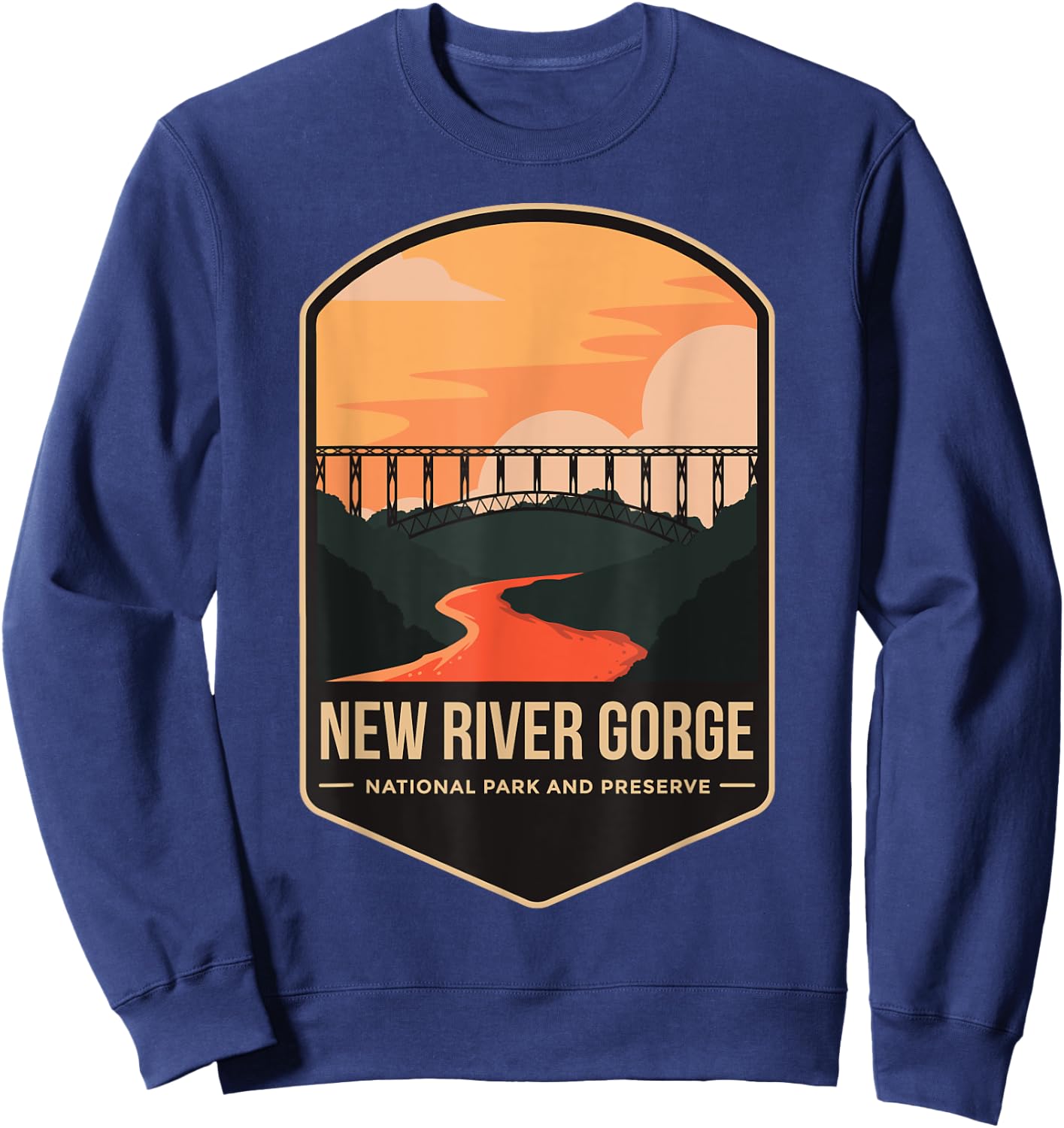 New River Gorge National Park 1978 West Virginia Sweatshirt - Sweatshirt | Navy