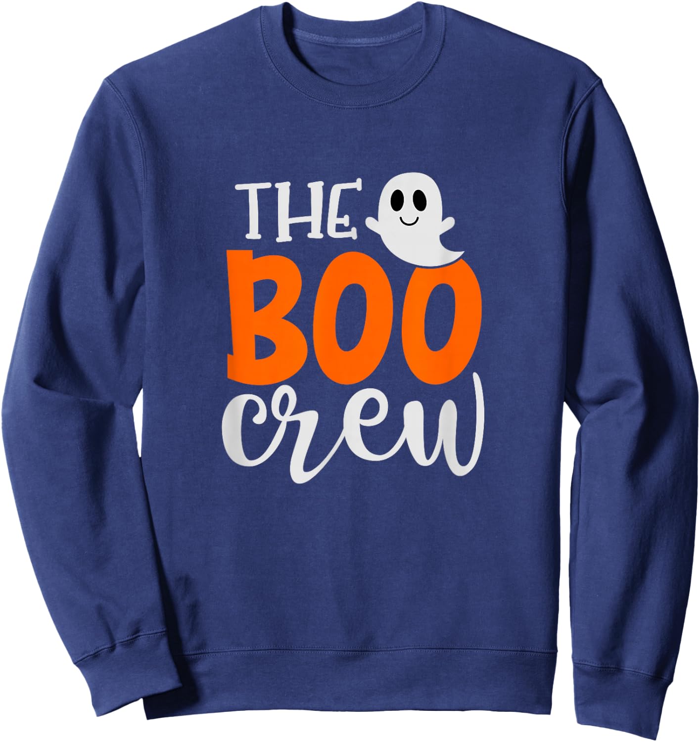 The Boo Crew, Halloween Ghost Costume, Halloween Fun Gift Sweatshirt - Sweatshirt | Navy