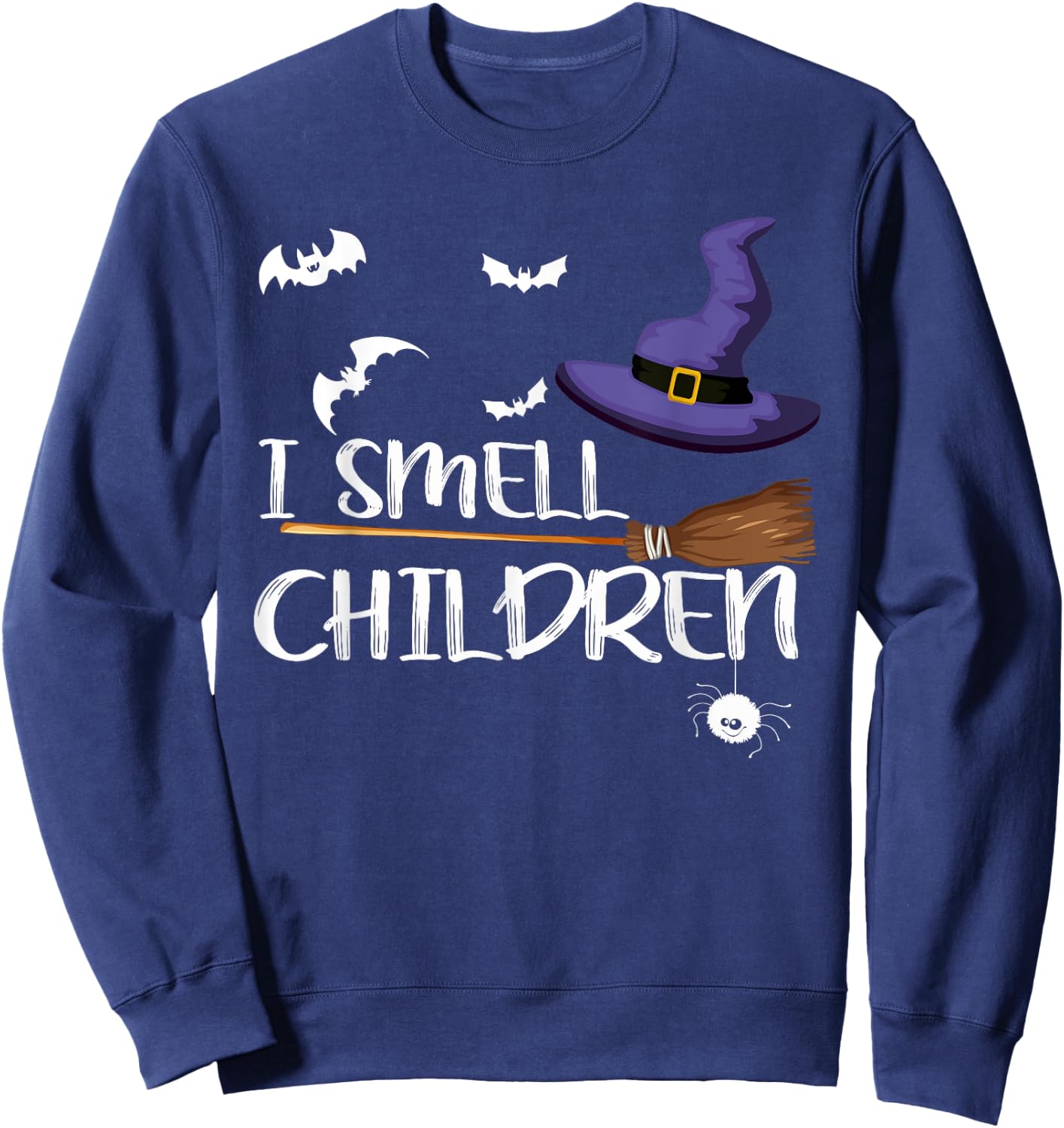 Cool I Smell Children Cute Halloween Witches Costume Sweatshirt - Sweatshirt | Navy