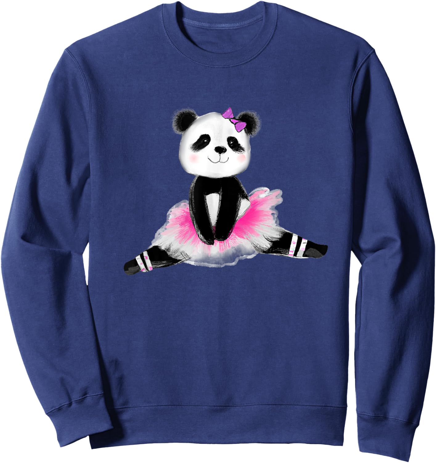 Panda bear,panda ballerina . Sweatshirt - Sweatshirt | Navy