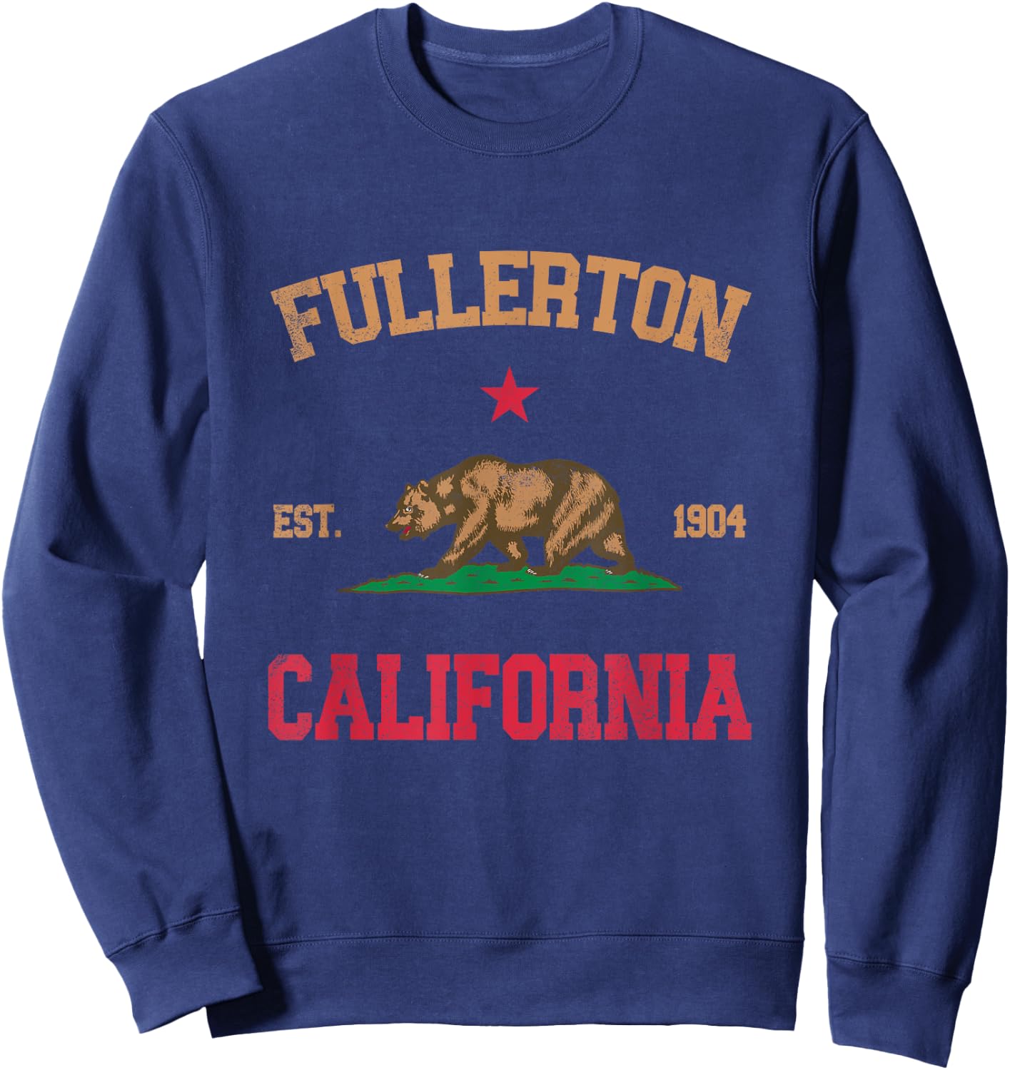 Fullerton California Sweatshirt - Sweatshirt | Navy