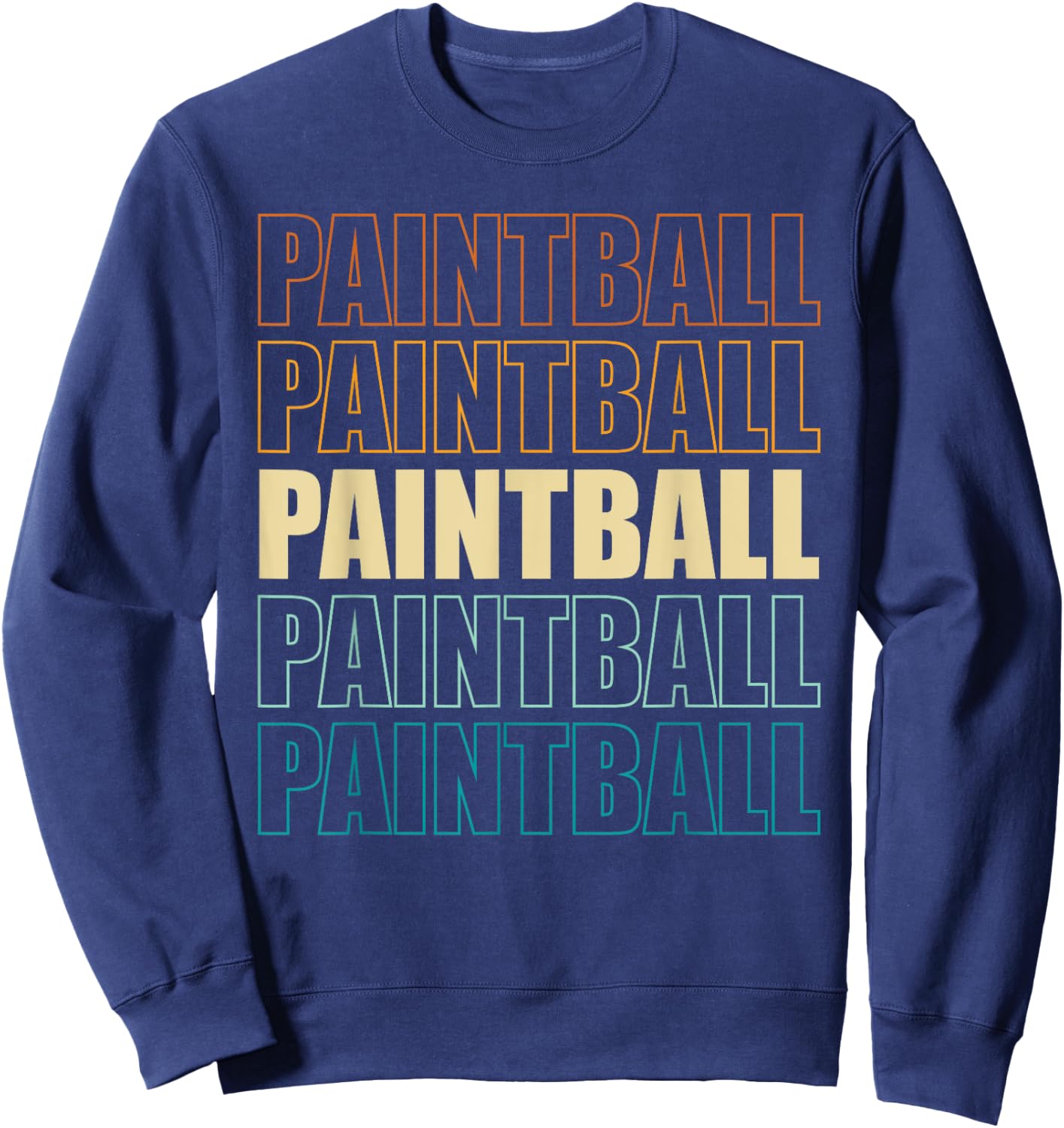 Vintage Paintball Paintballing Paintballer Retro Sweatshirt - Sweatshirt | Navy