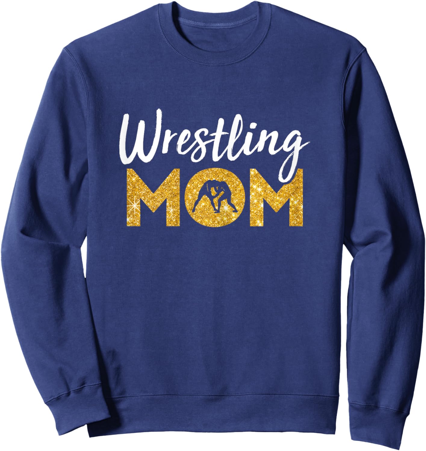 Wrestling Mom Presents Funny Wrestler Mom Sweatshirt - Sweatshirt | Navy