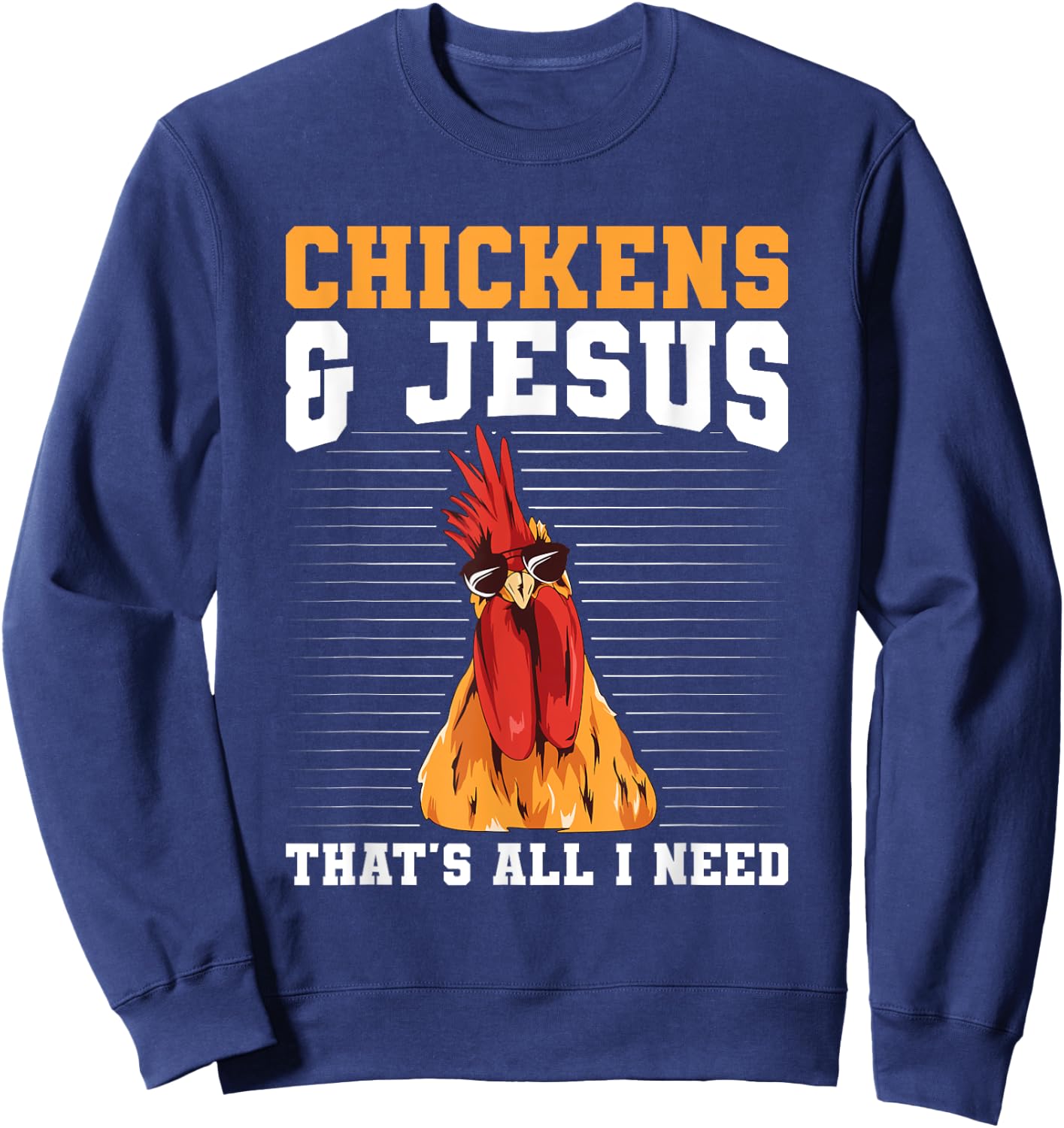 Backyard Chicken Breeding Quote for a Chicken Grower Sweatshirt - Sweatshirt | Navy