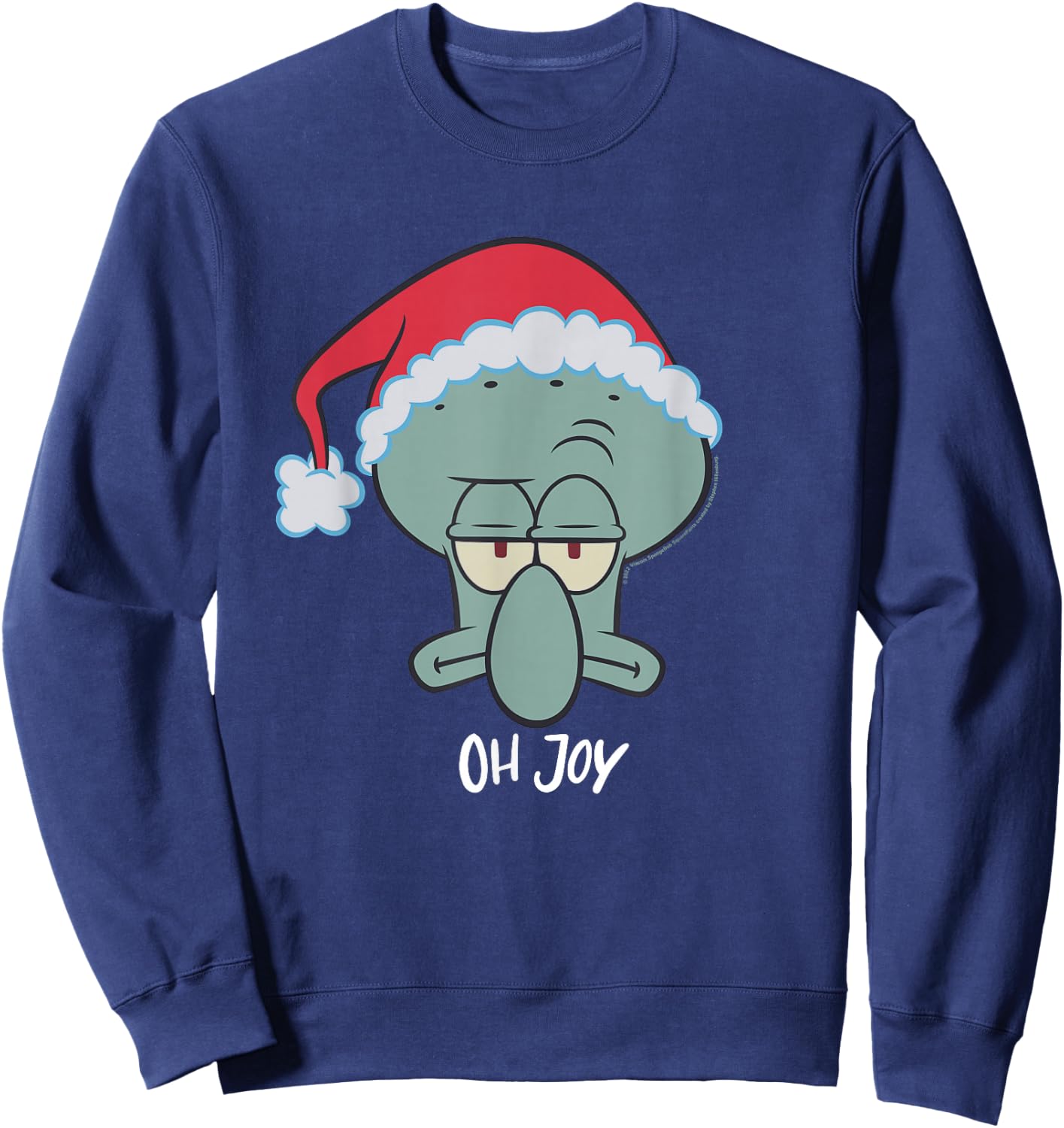 Spongebob Squarepants Squidward Christmas Joy Sweatshirt - Sweatshirt | Navy
