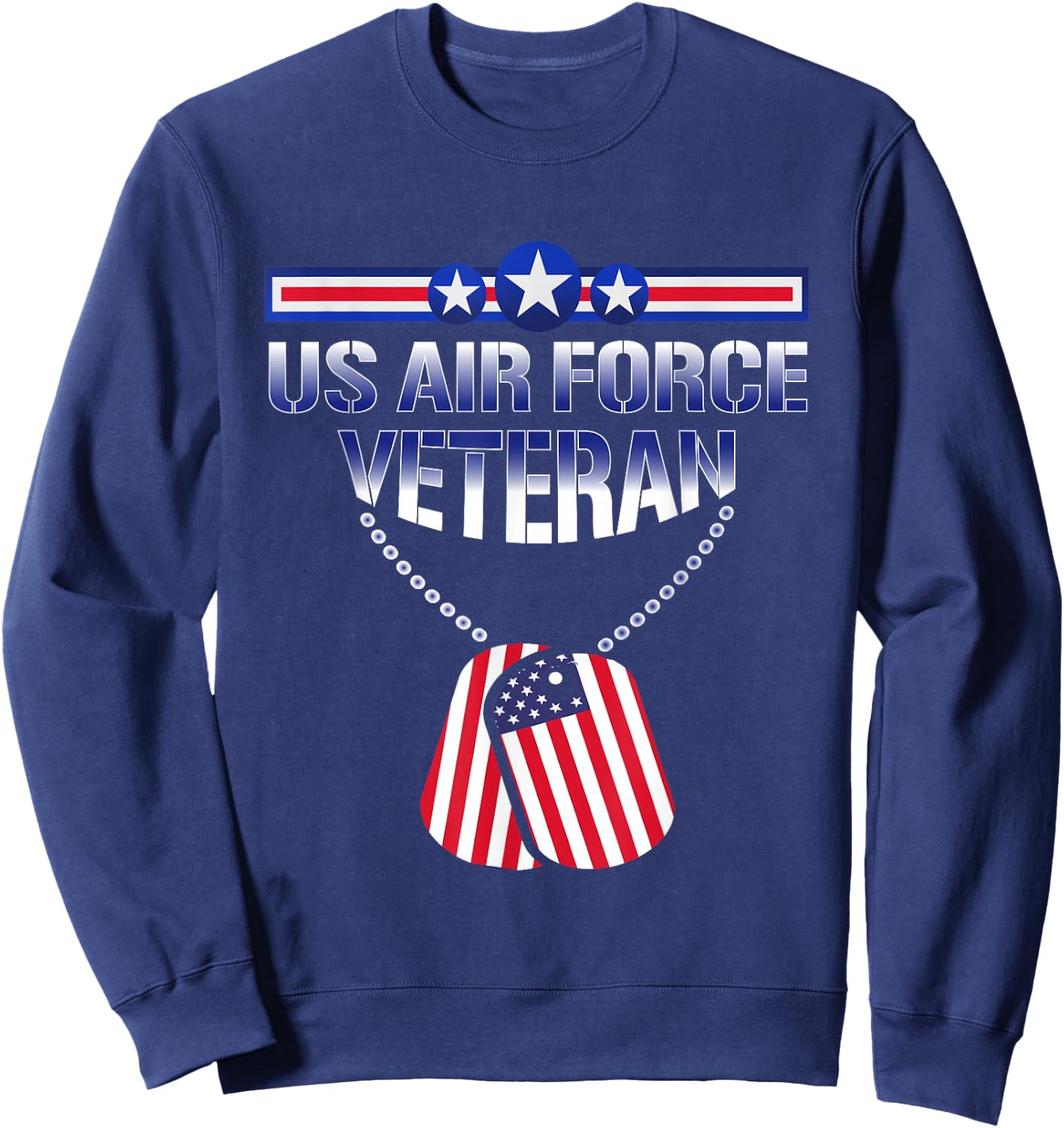 Vintage US Air Force Veteran - Vintage USAF Veteran Sweatshirt - Sweatshirt | Navy