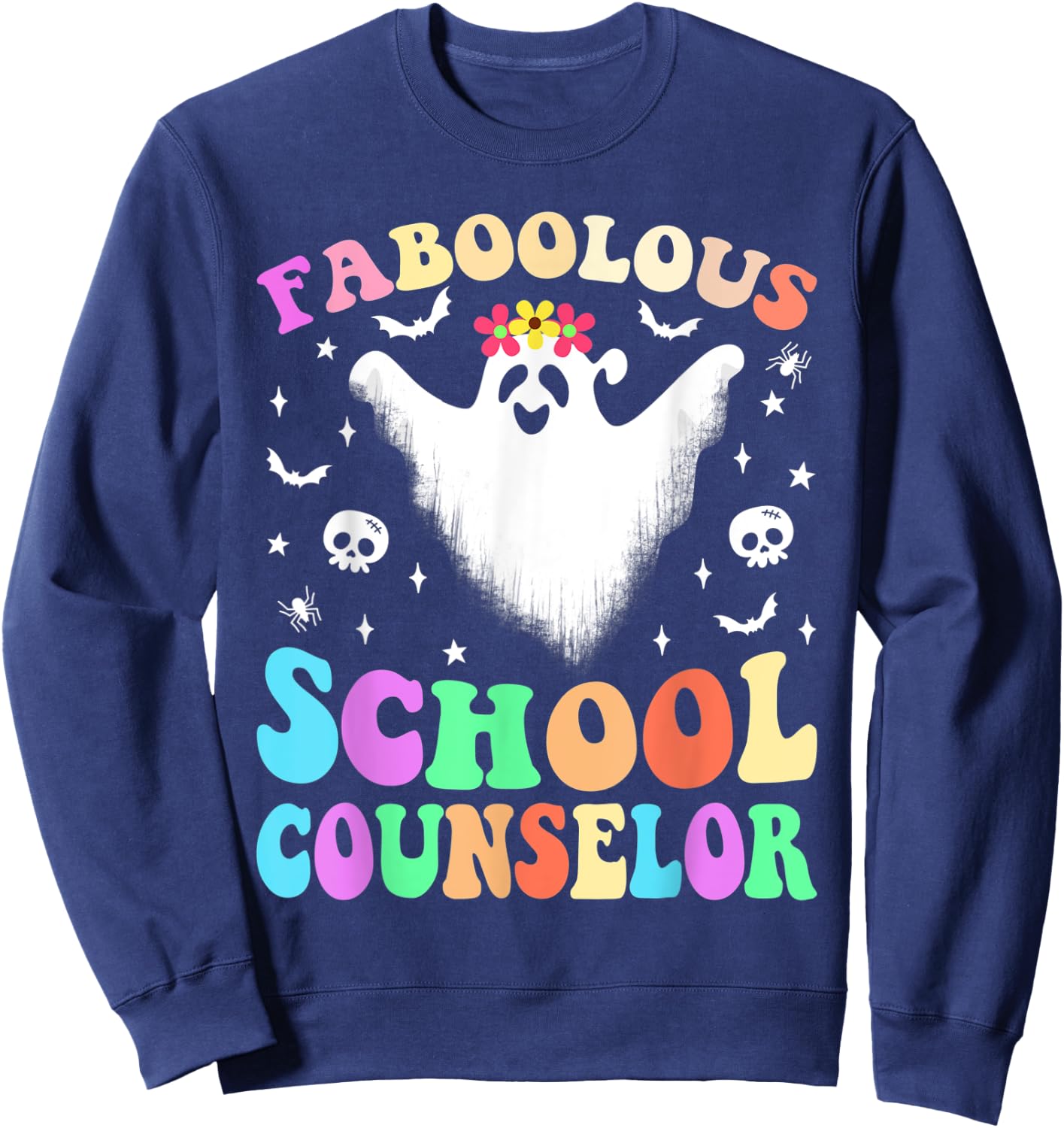 Faboolous SCHOOL COUNSELOR Costume This Is My Spooky Sweatshirt - Sweatshirt | Navy