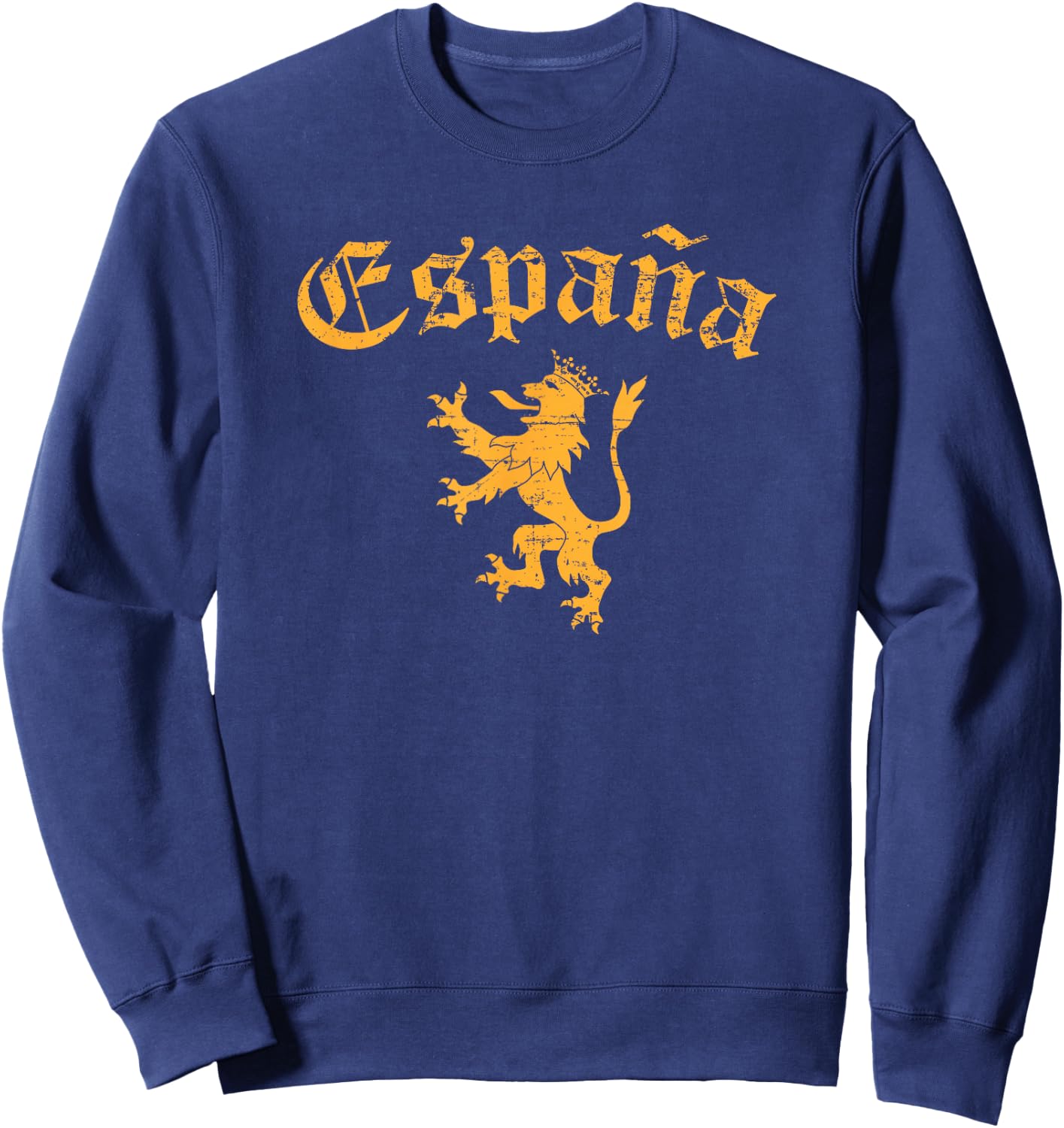 Espana Spain Lion Symbol Spanish Spaniard Pride Sweatshirt - Sweatshirt | Navy