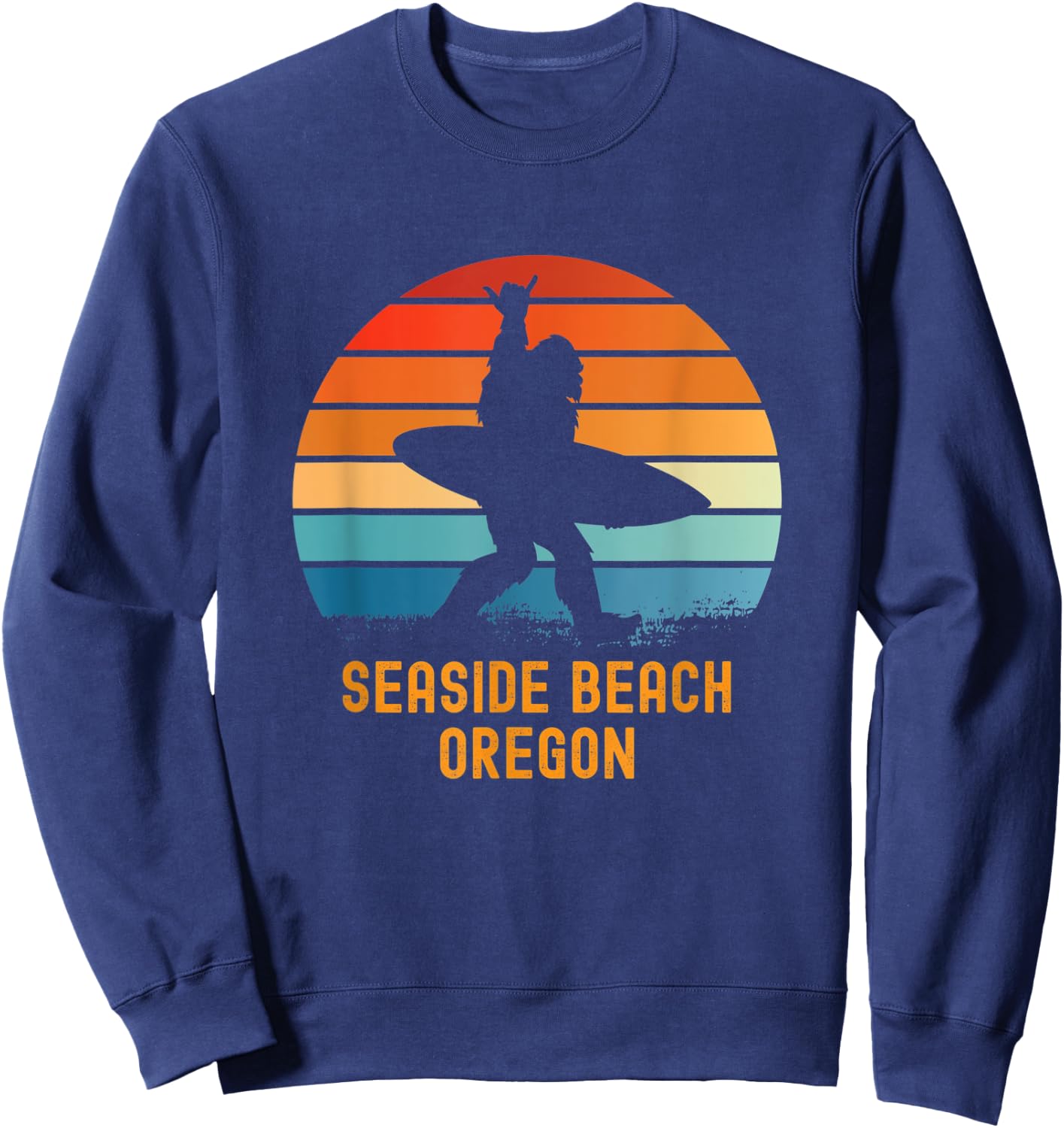 Seaside Beach - Oregon Sasquatch Souvenir Sweatshirt - Sweatshirt | Navy