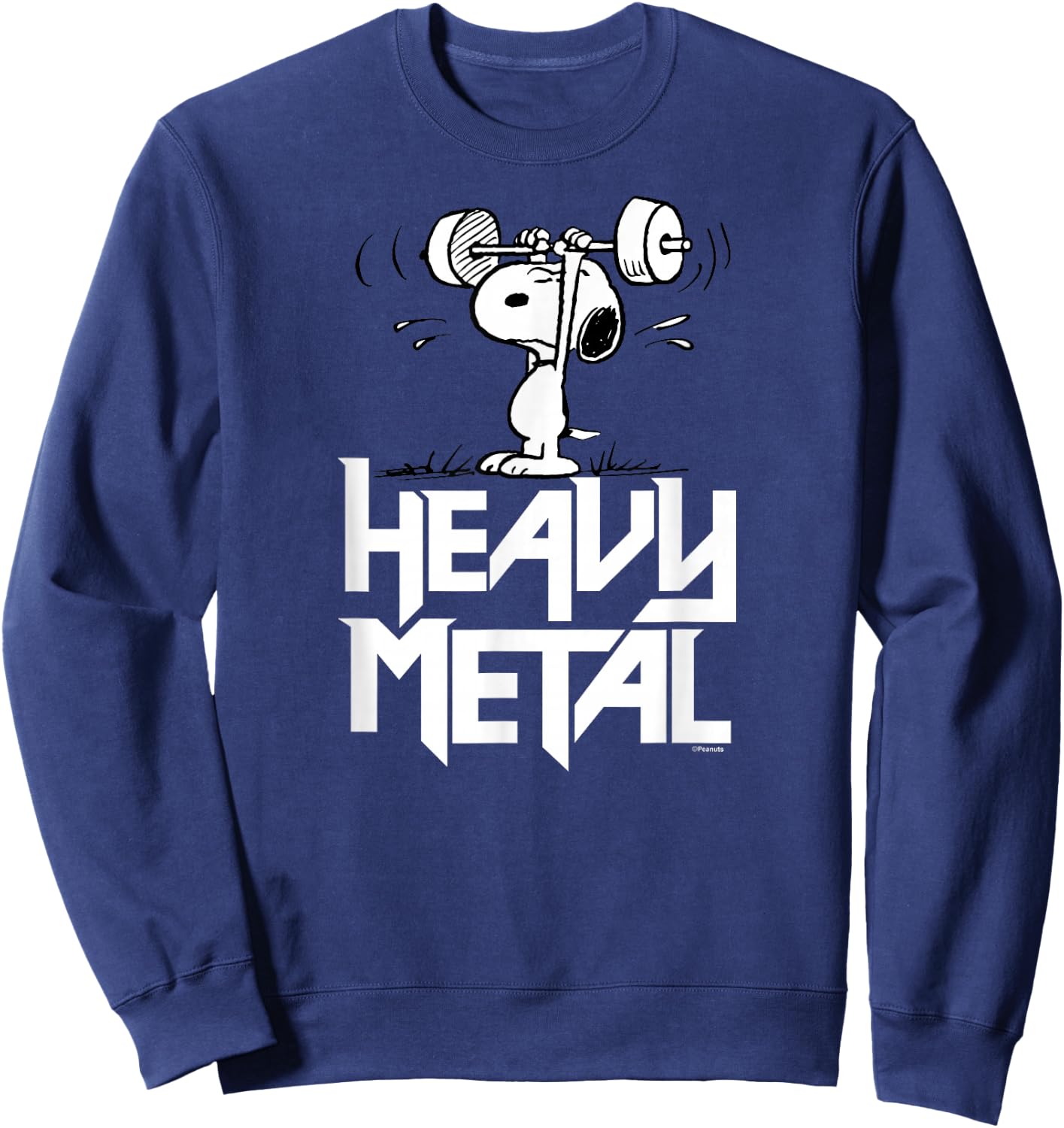 Peanuts - Heavy Metal Snoopy Sweatshirt - Sweatshirt | Navy