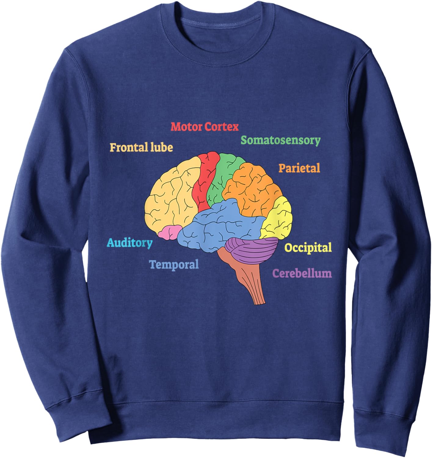 Diagram Brain I Brain Neurologist Neuroscience Brain Sweatshirt - Sweatshirt | Navy